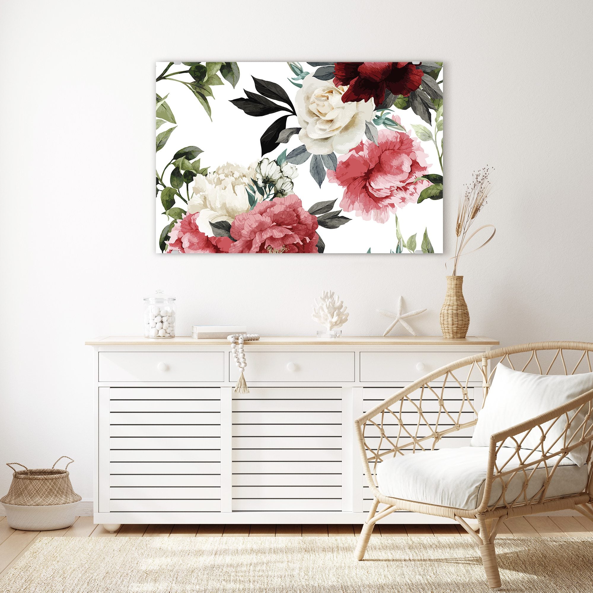 Wandbild - Vintage rosen