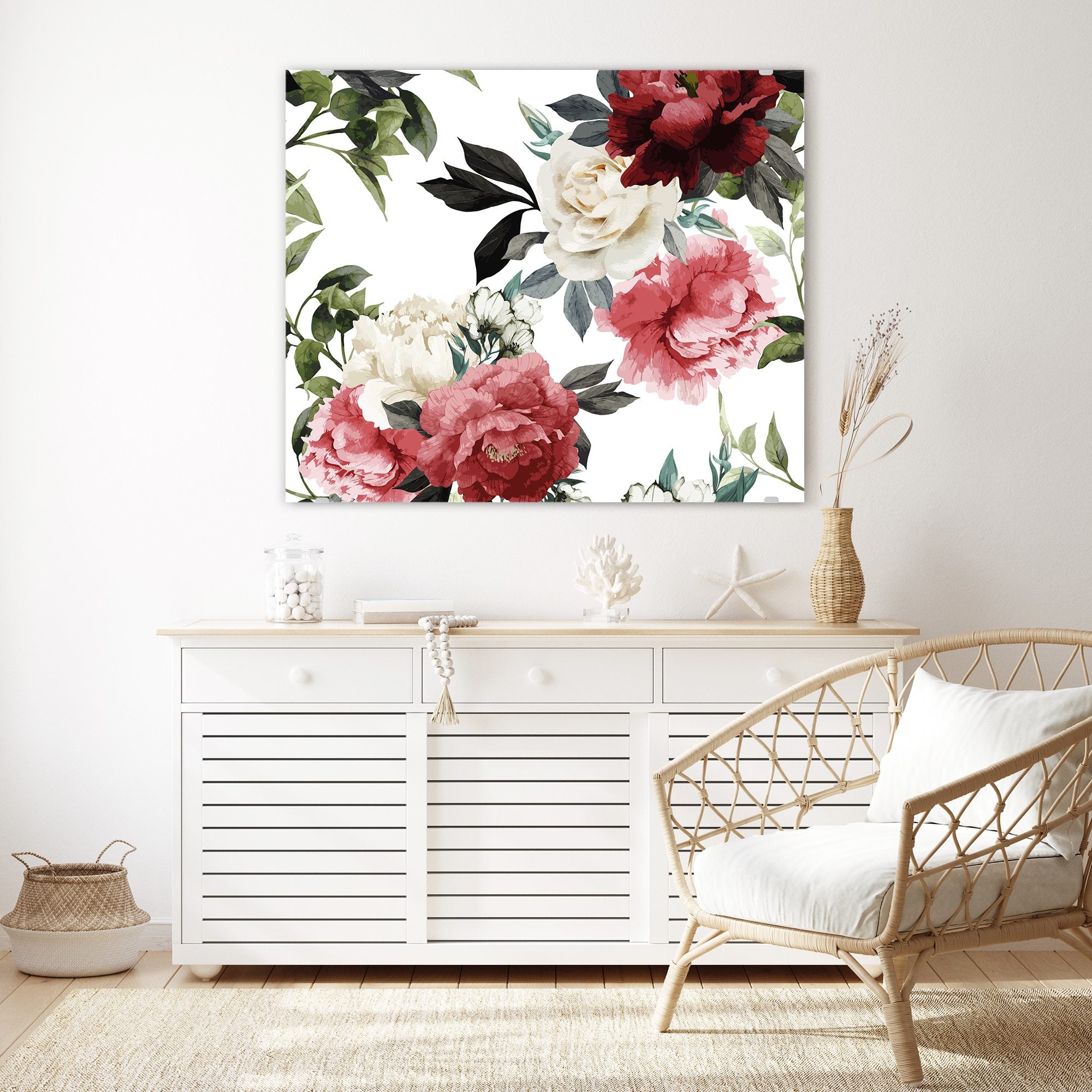 Wandbild - Vintage rosen