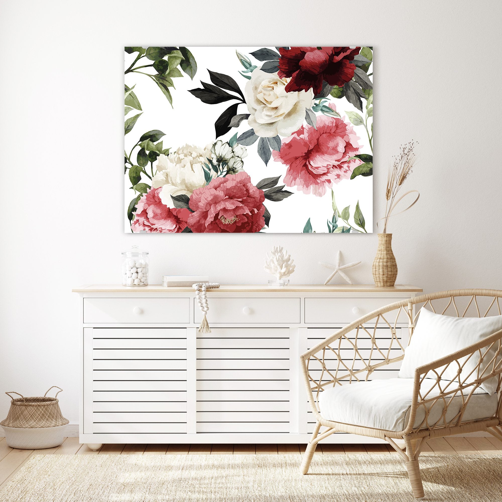 Wandbild - Vintage rosen