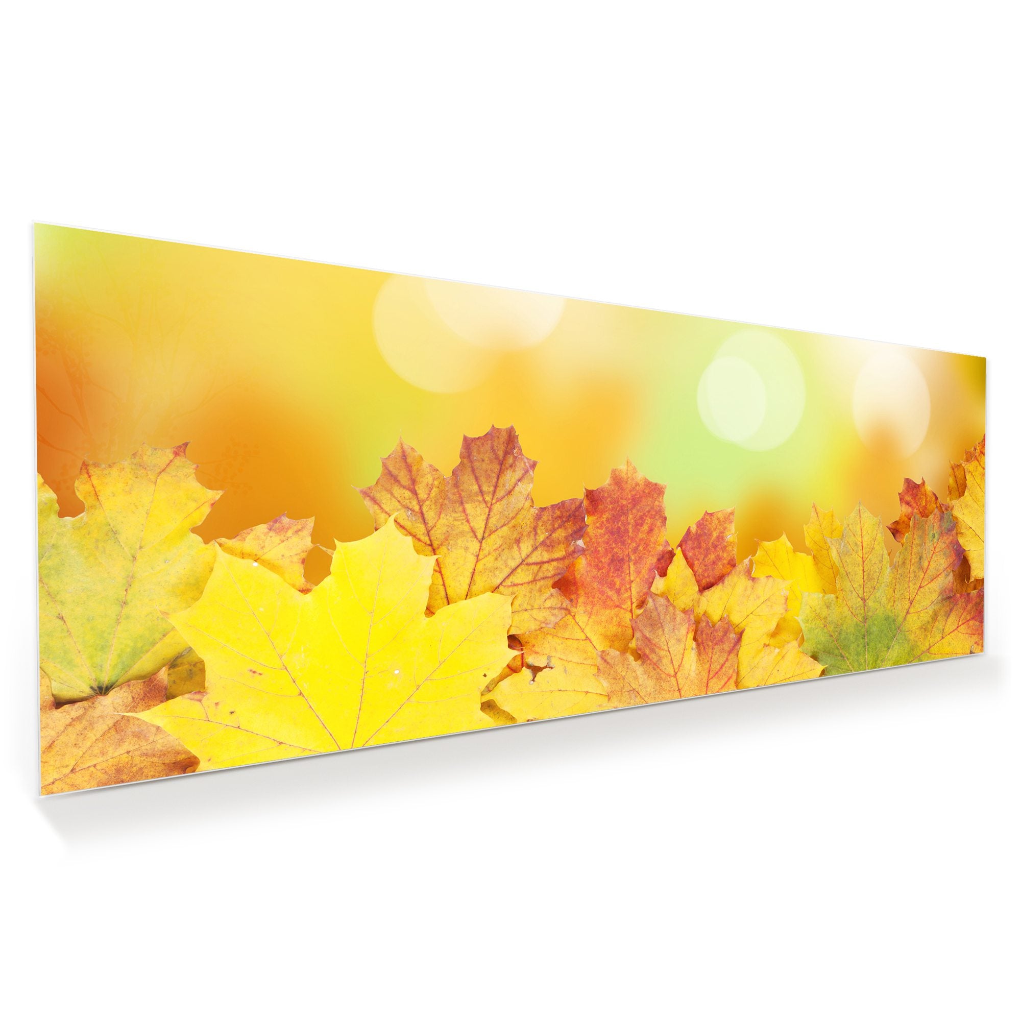 Wandbild - Herbstblätter im Sonnenlicht