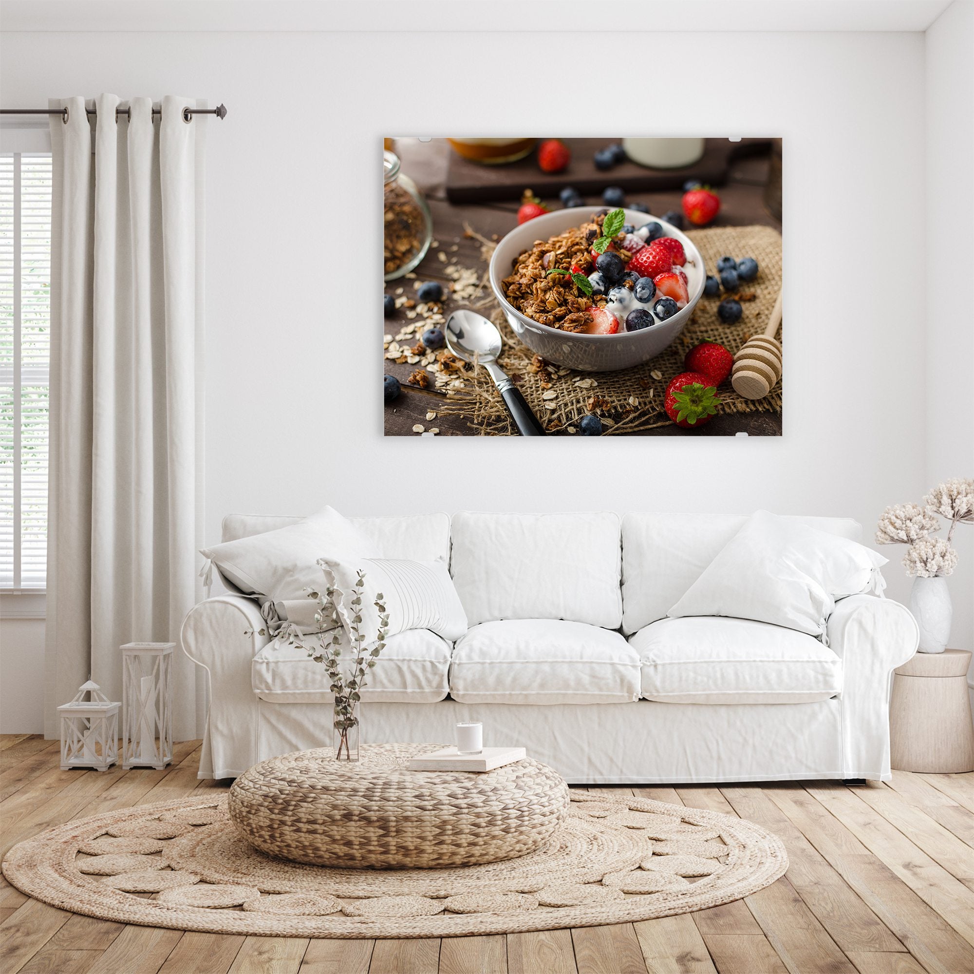 Wandbild - Granola und Honig