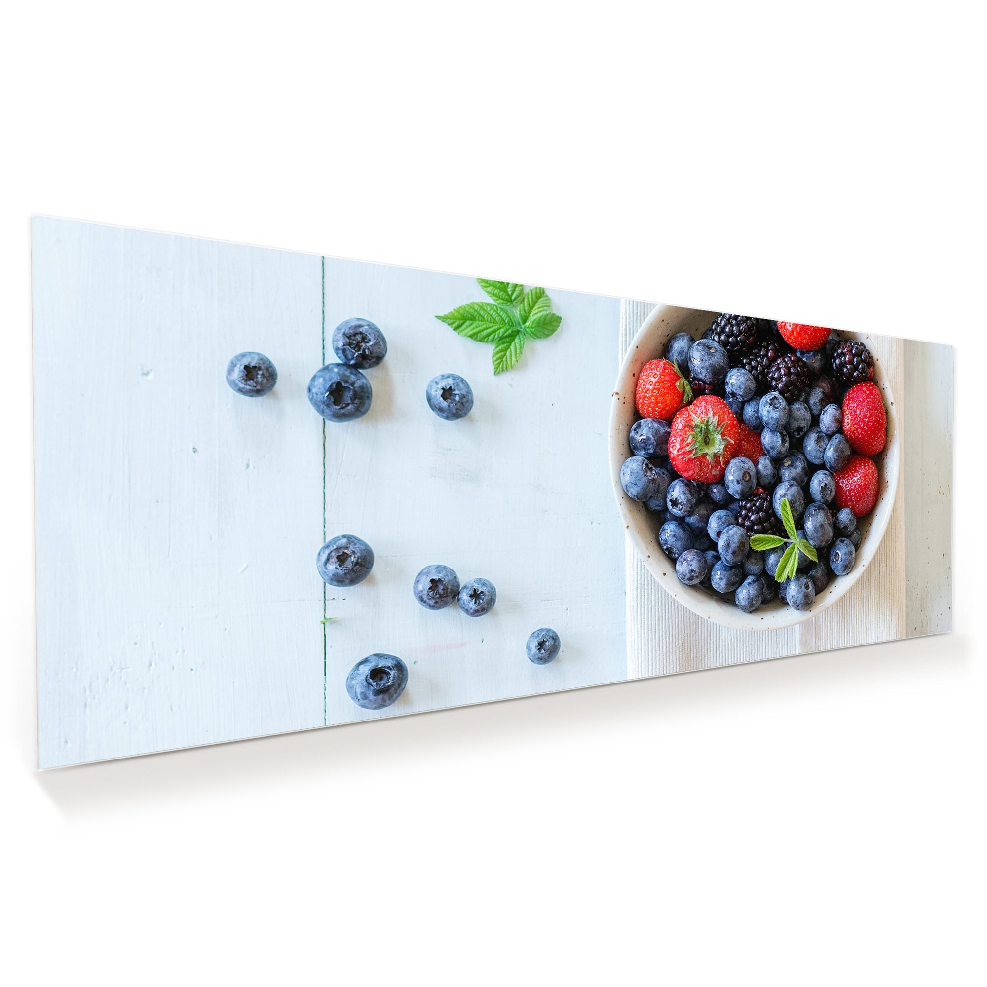 Wandbild - Keramikschale mit Beeren