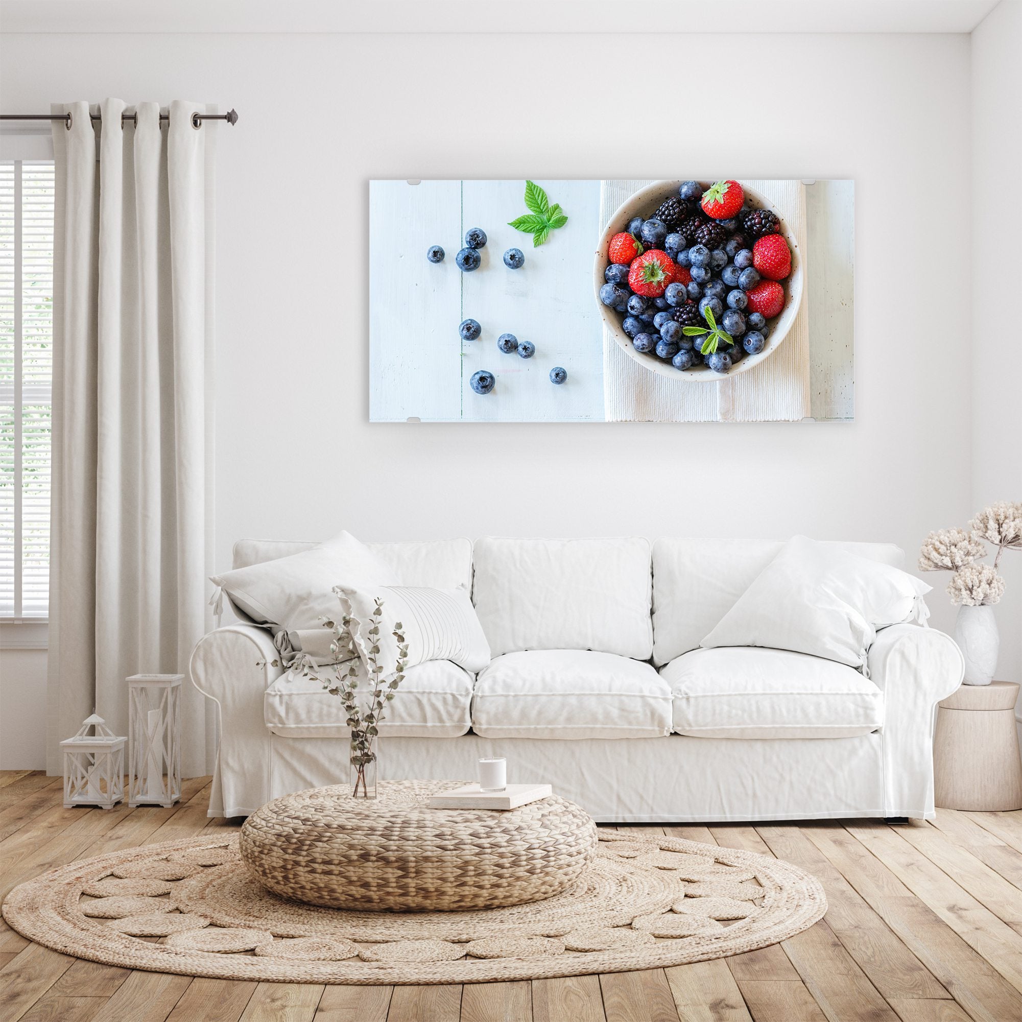 Wandbild - Keramikschale mit Beeren