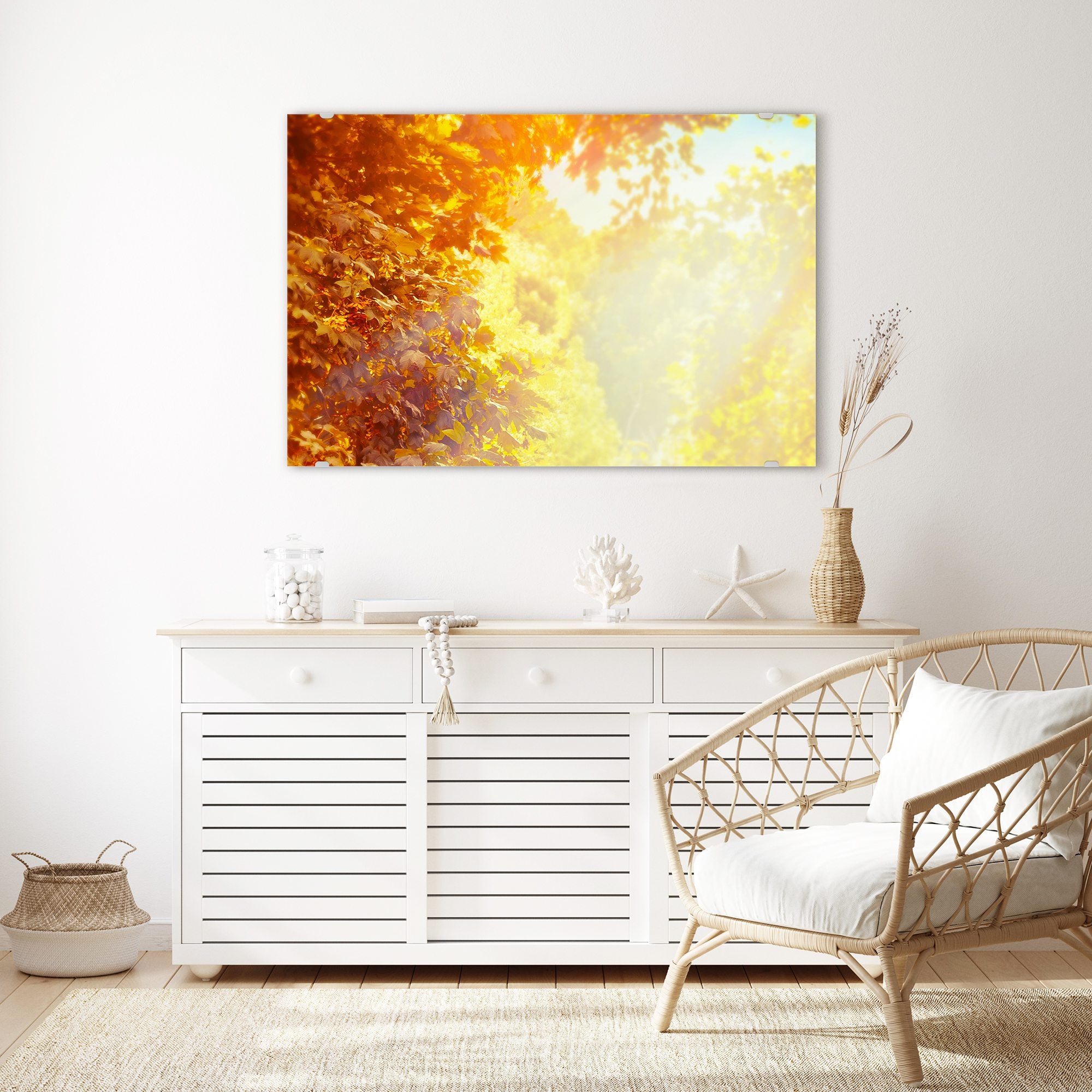 Wandbild - Sonne im Herbst