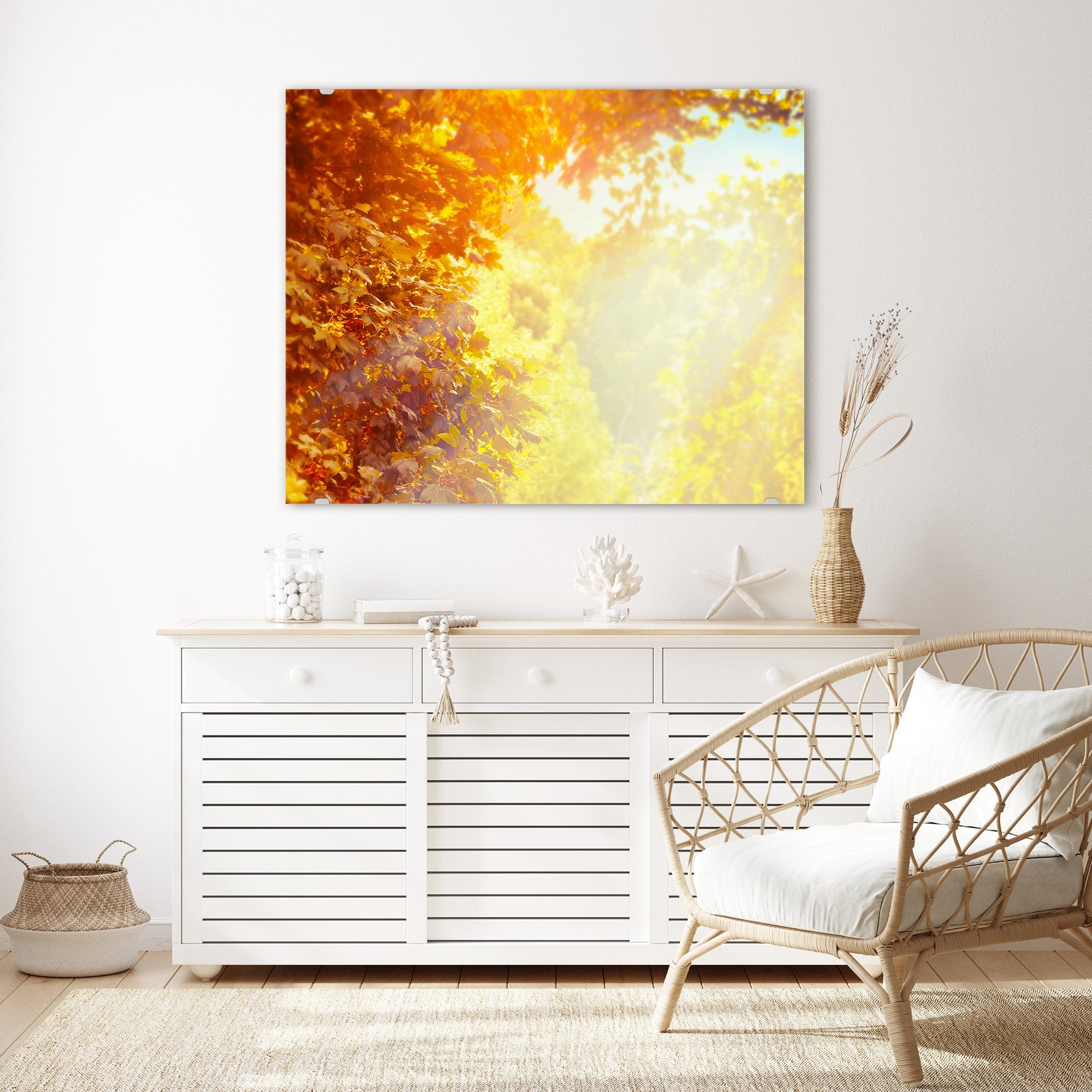 Wandbild - Sonne im Herbst