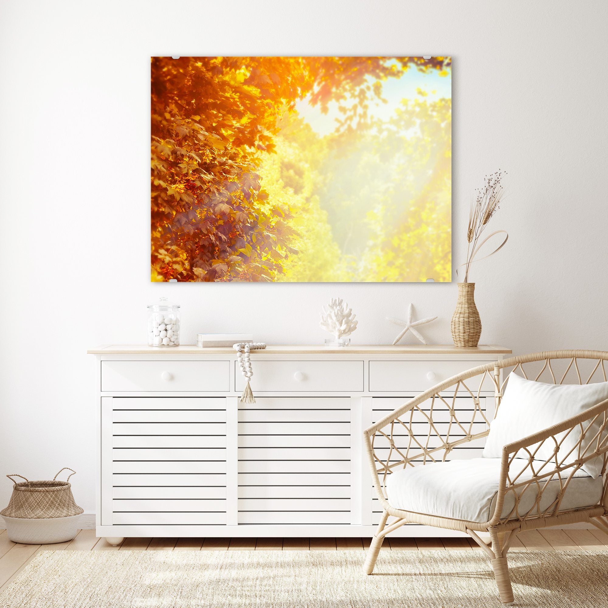 Wandbild - Sonne im Herbst