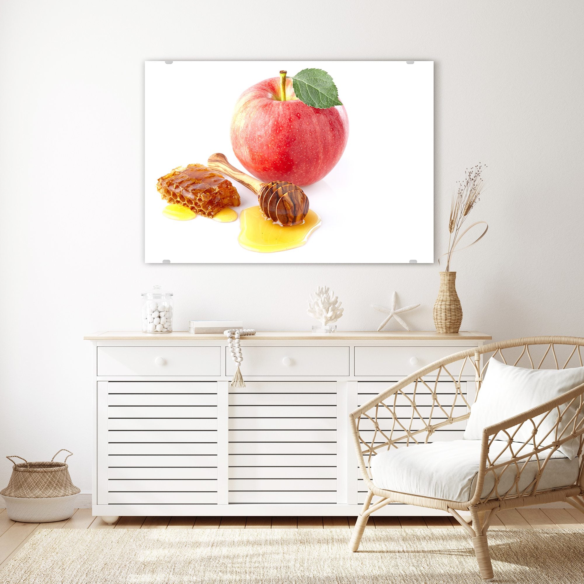 Wandbild - Apfel und Honig