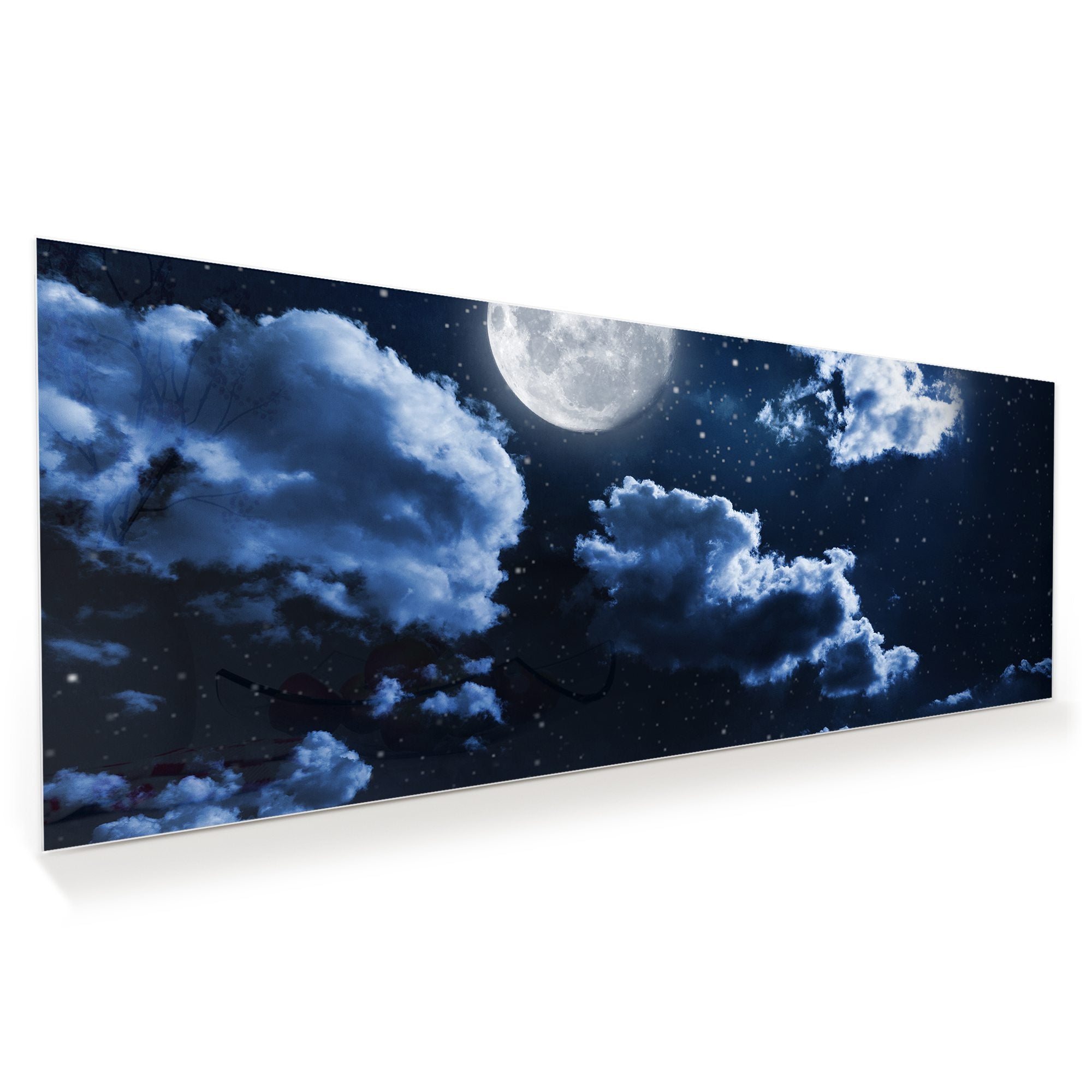 Wandbild - Nachthimmel und Mond