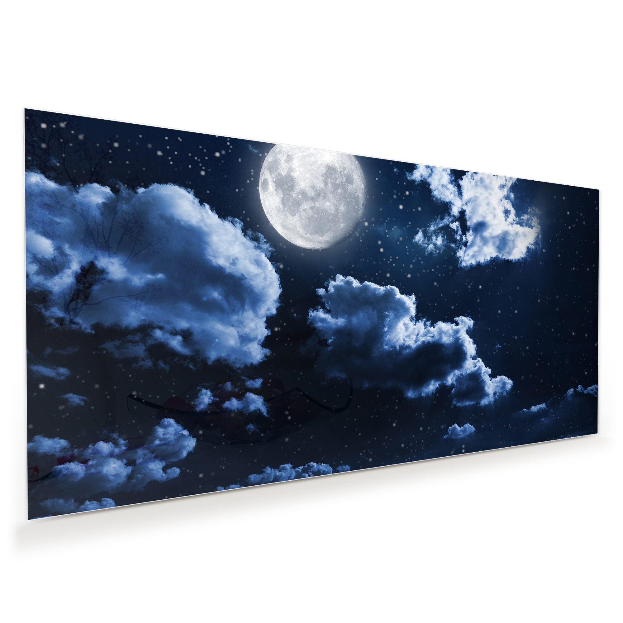 Wandbild - Nachthimmel und Mond