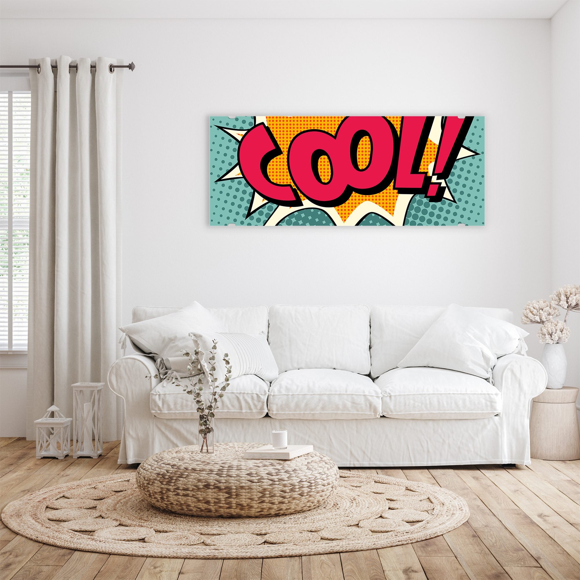 Wandbild - Cool im Comic Stiel