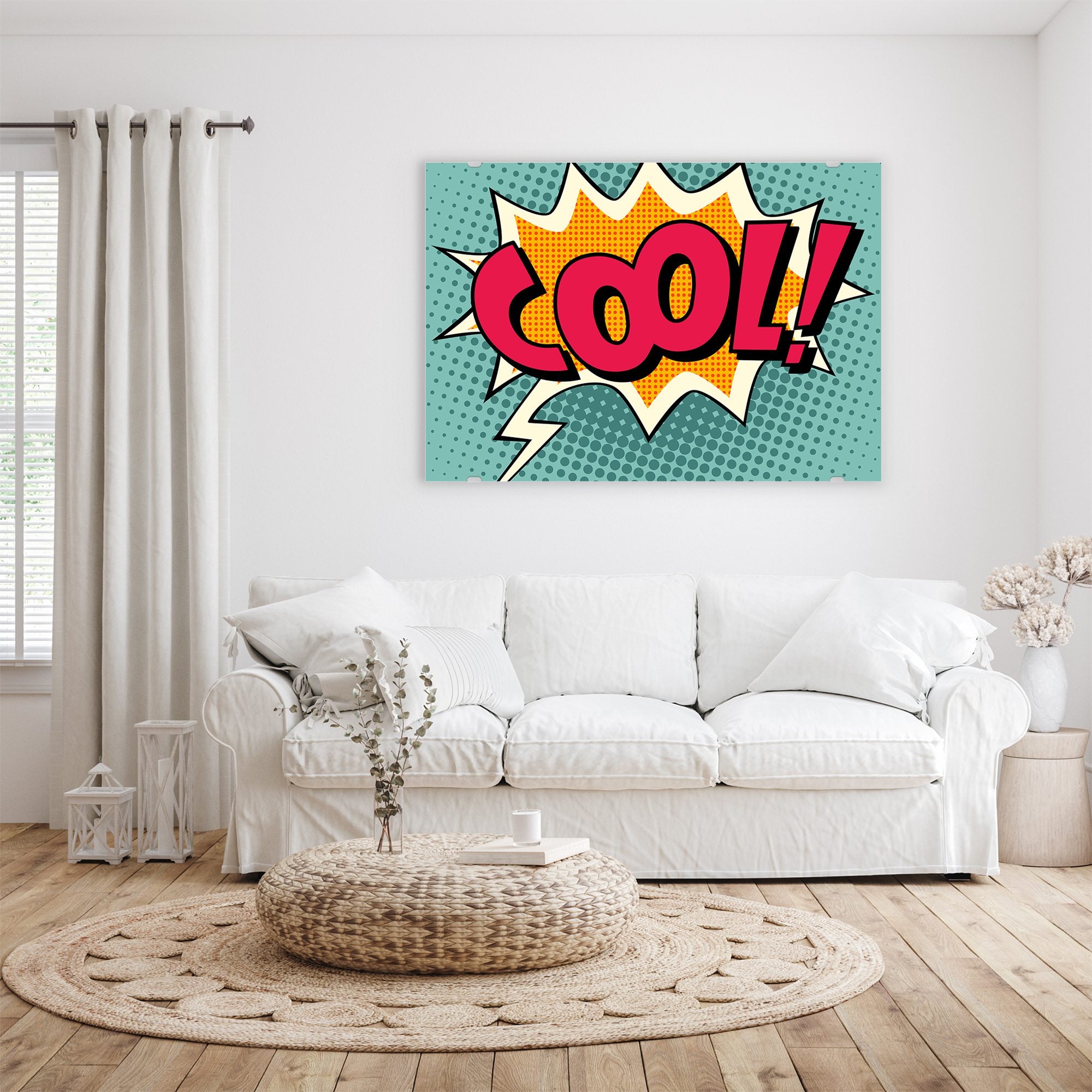 Wandbild - Cool im Comic Stiel