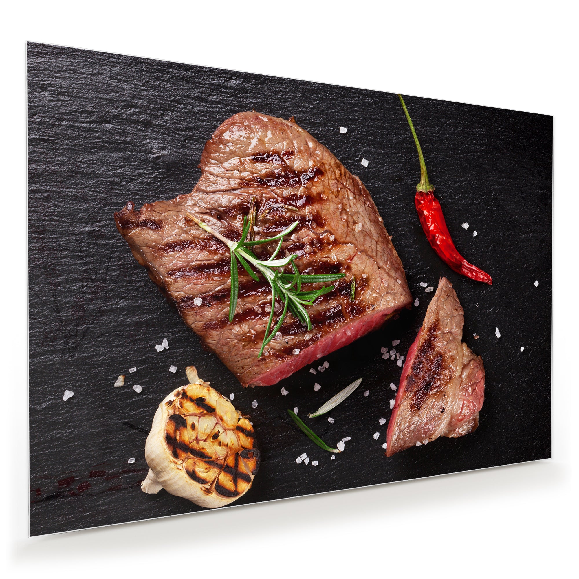 Wandbild - Steak und Chilli