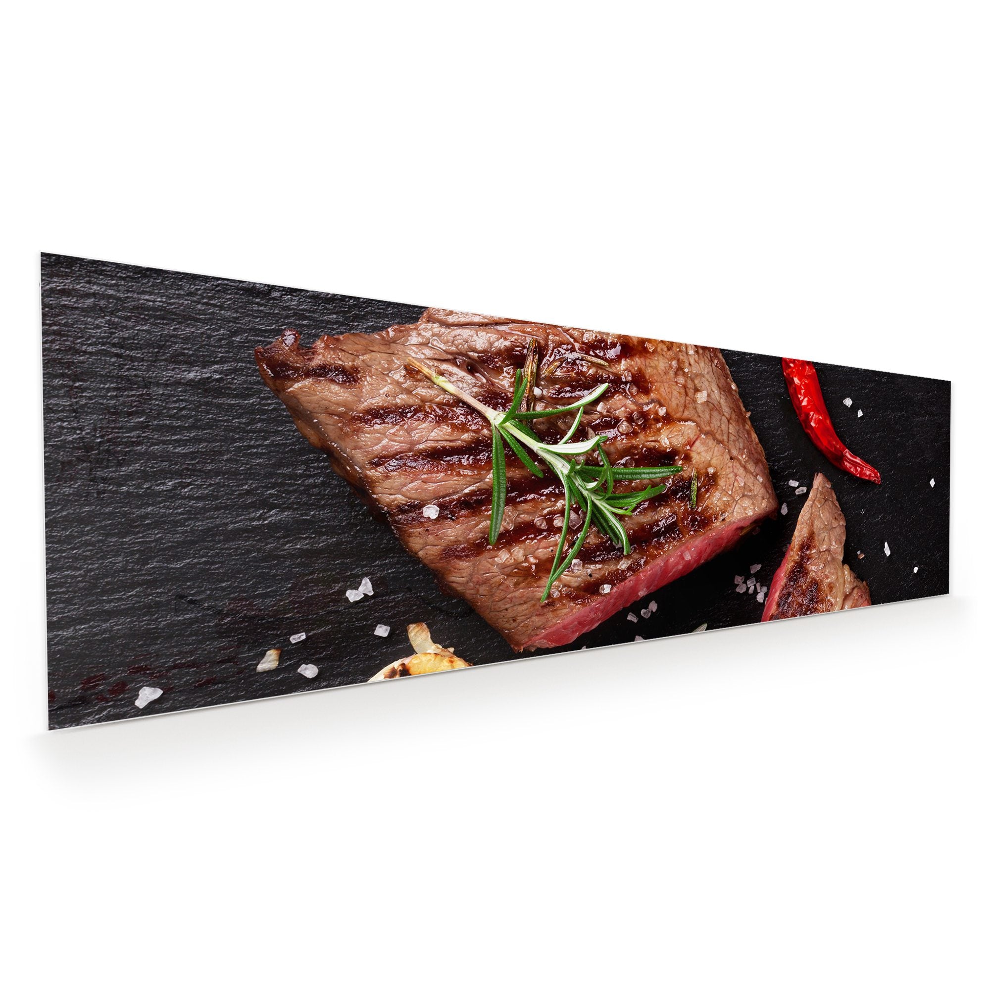 Wandbild - Steak und Chilli