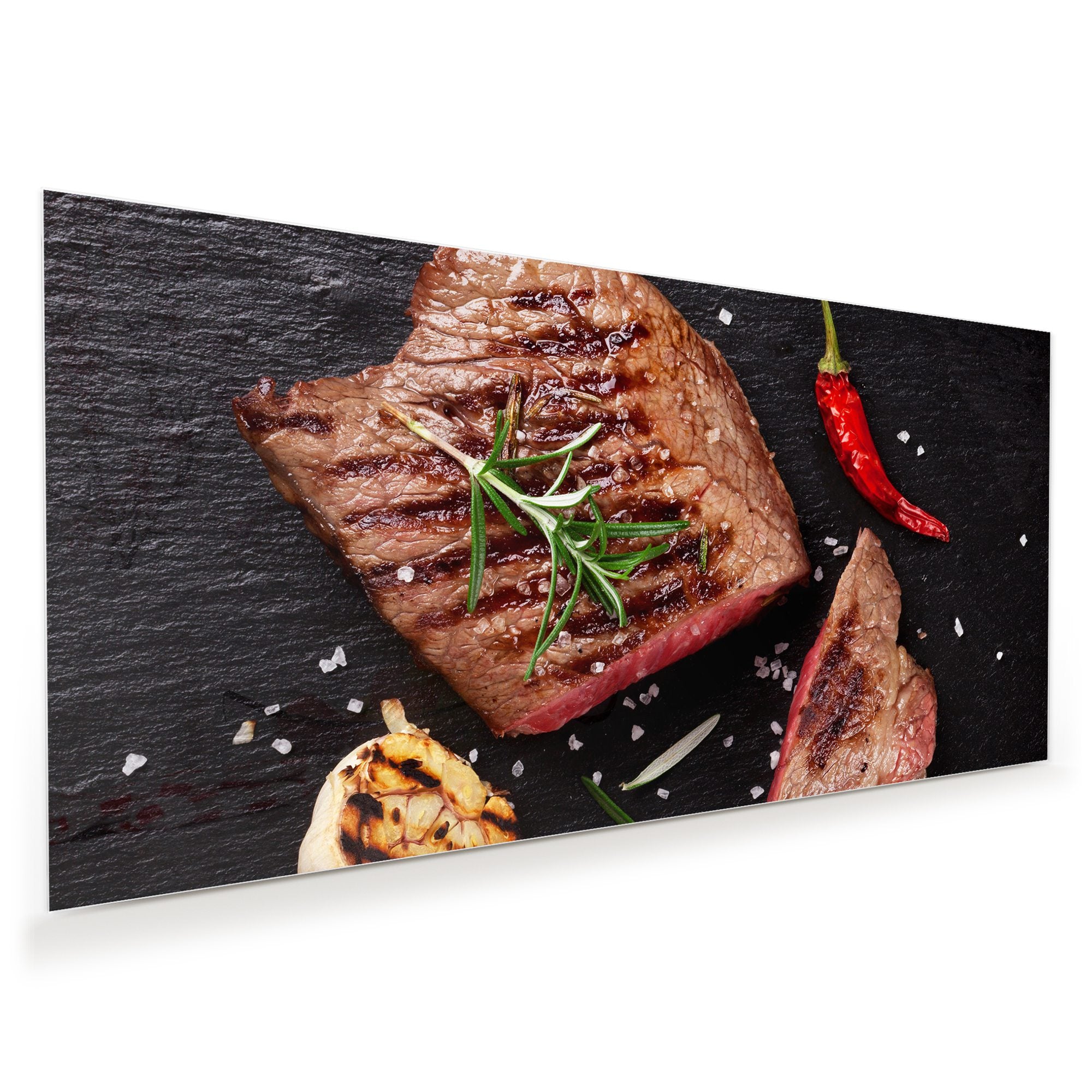 Wandbild - Steak und Chilli