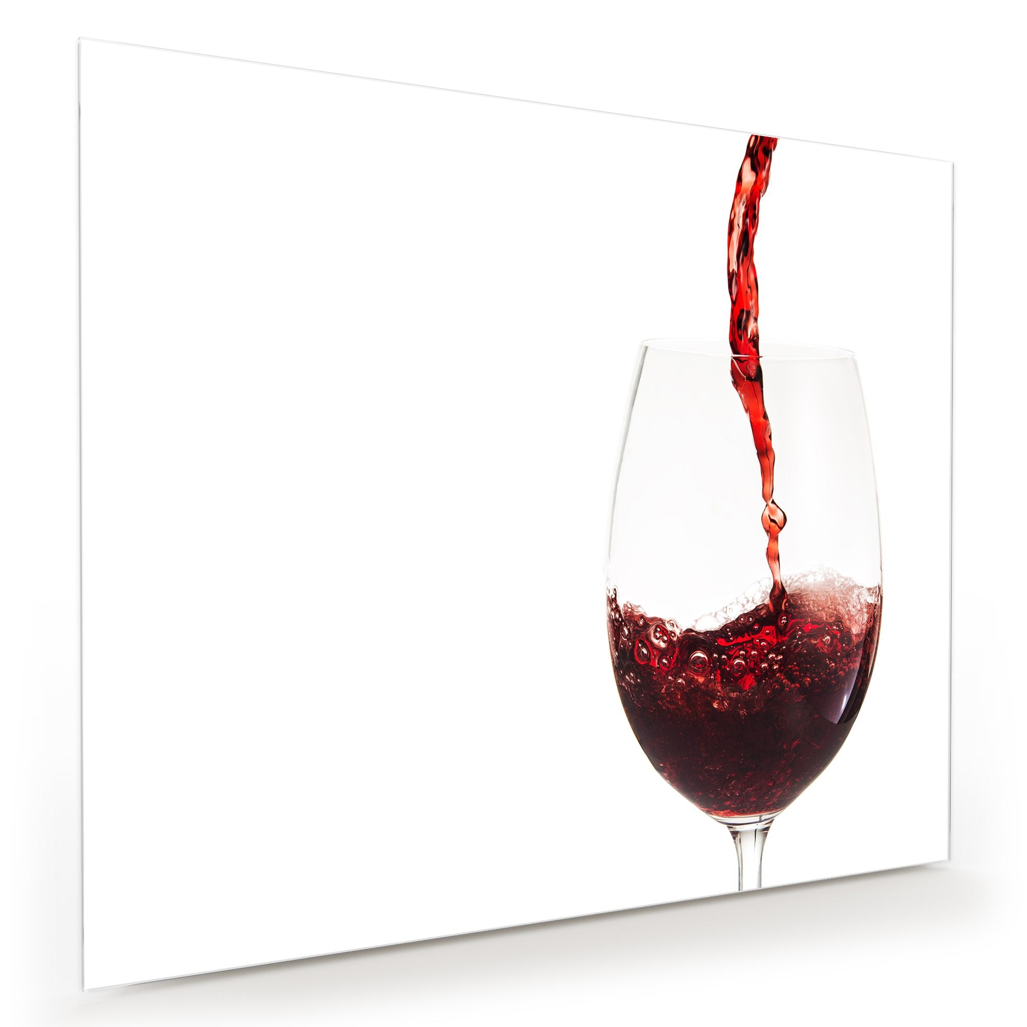 Wandbild - Glas mit Rotwein