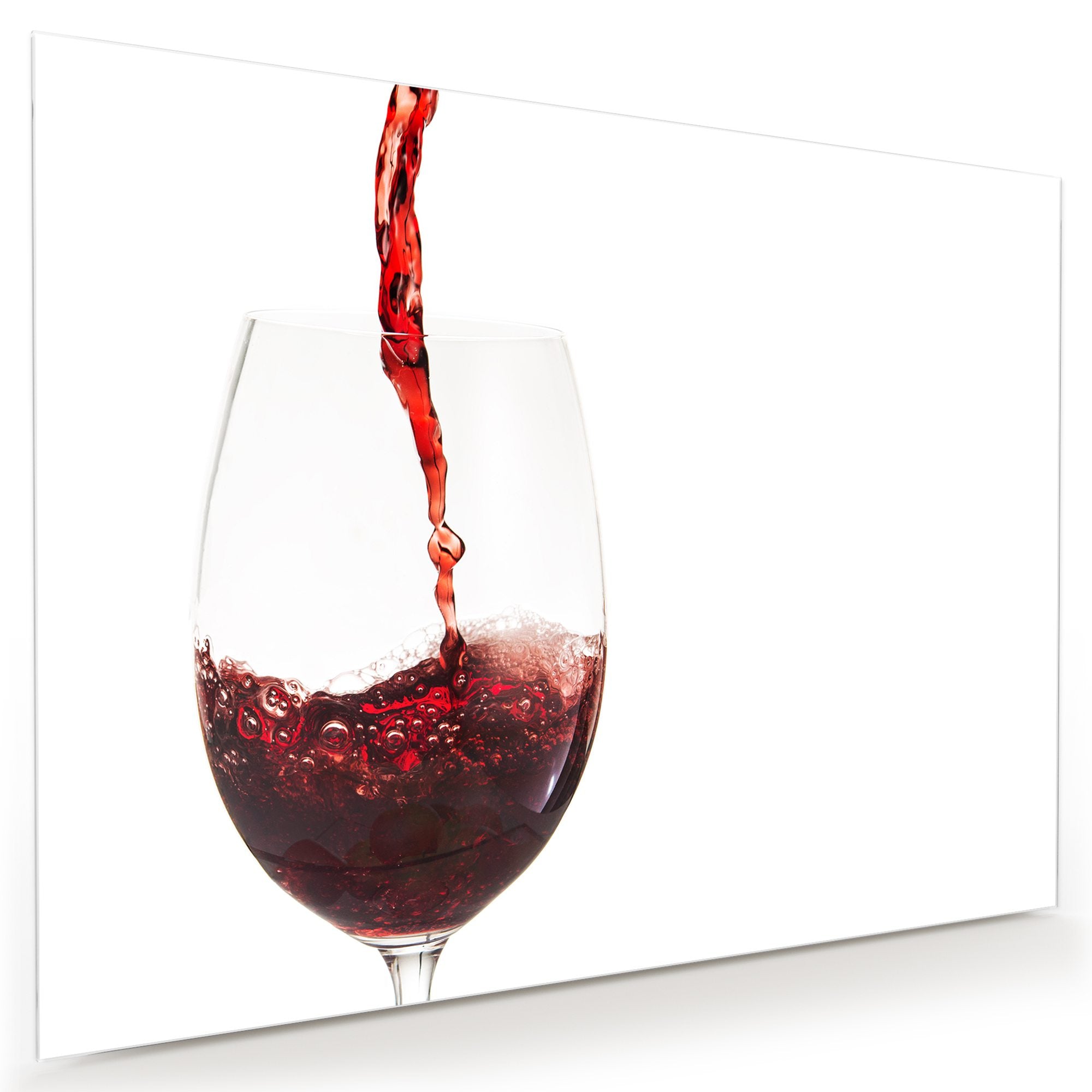 Wandbild - Glas mit Rotwein