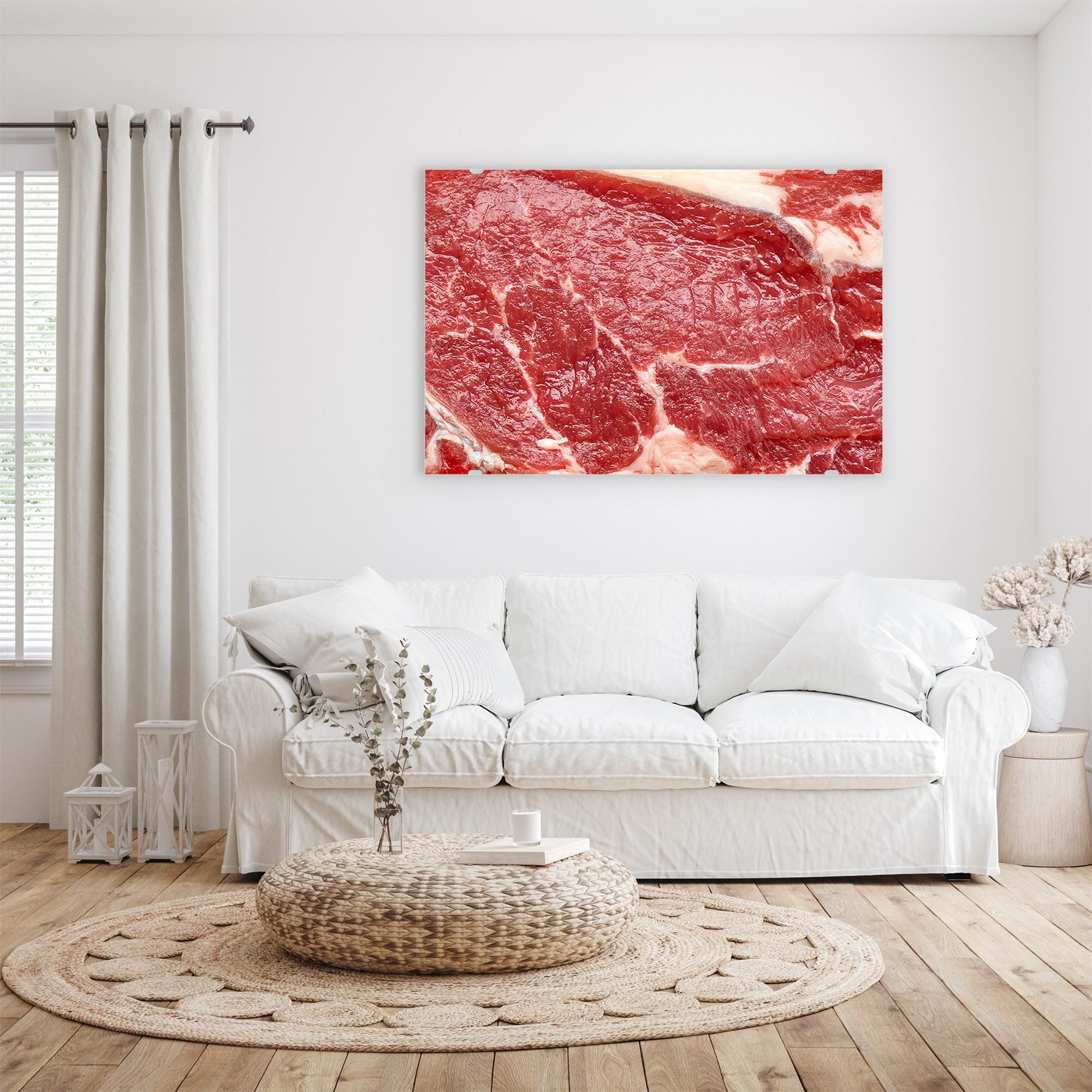 Wandbild - Frisches Rohes Fleisch