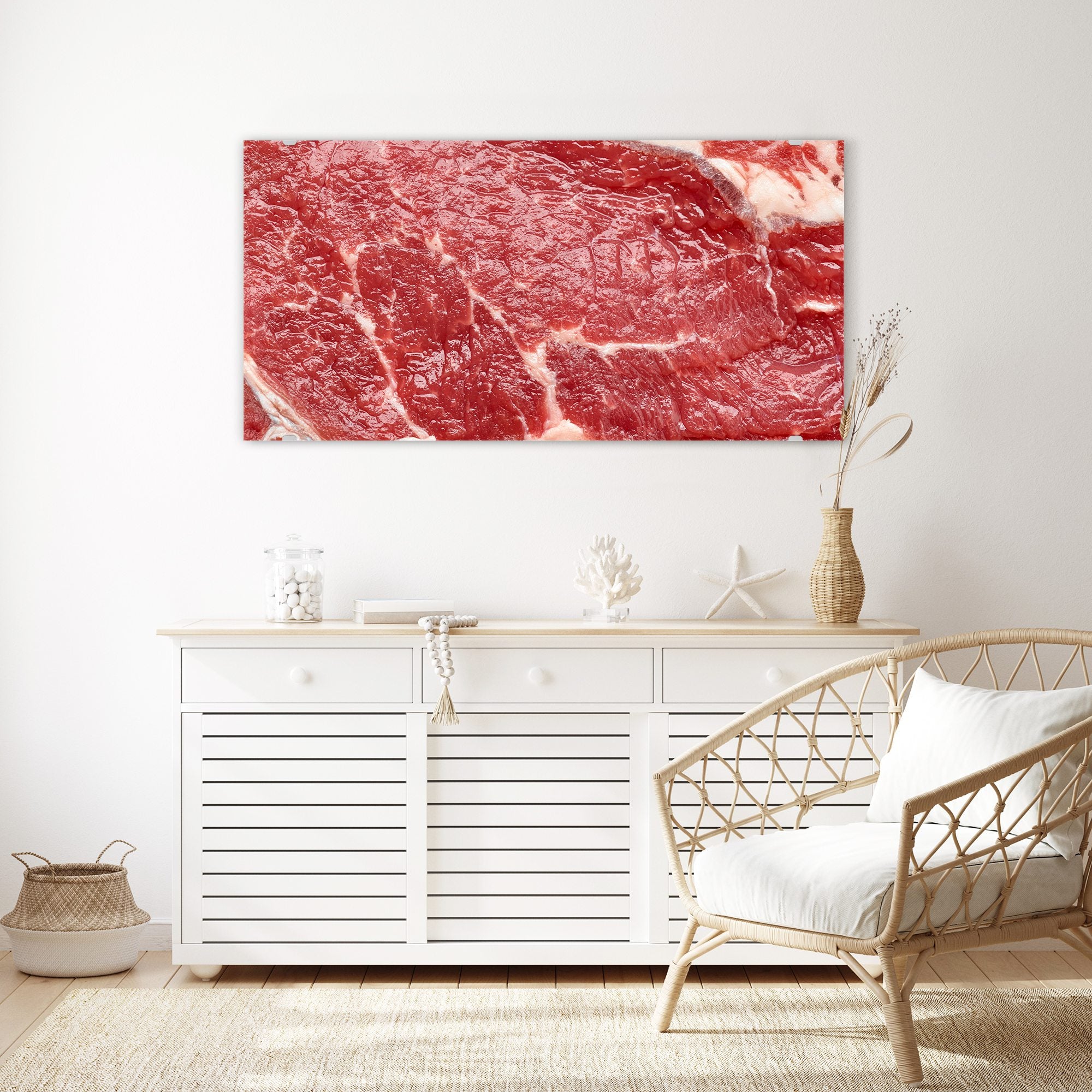 Wandbild - Frisches Rohes Fleisch