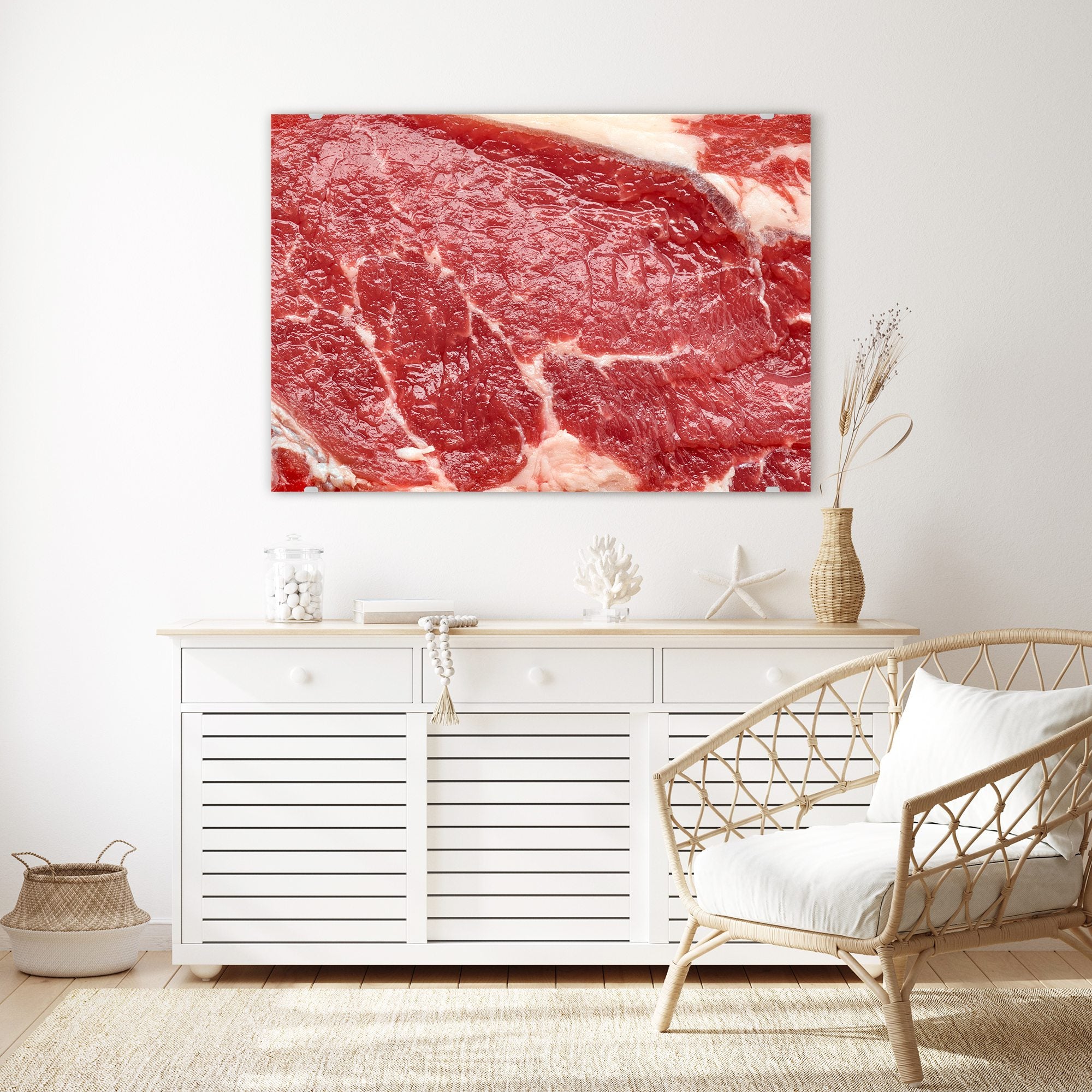 Wandbild - Frisches Rohes Fleisch