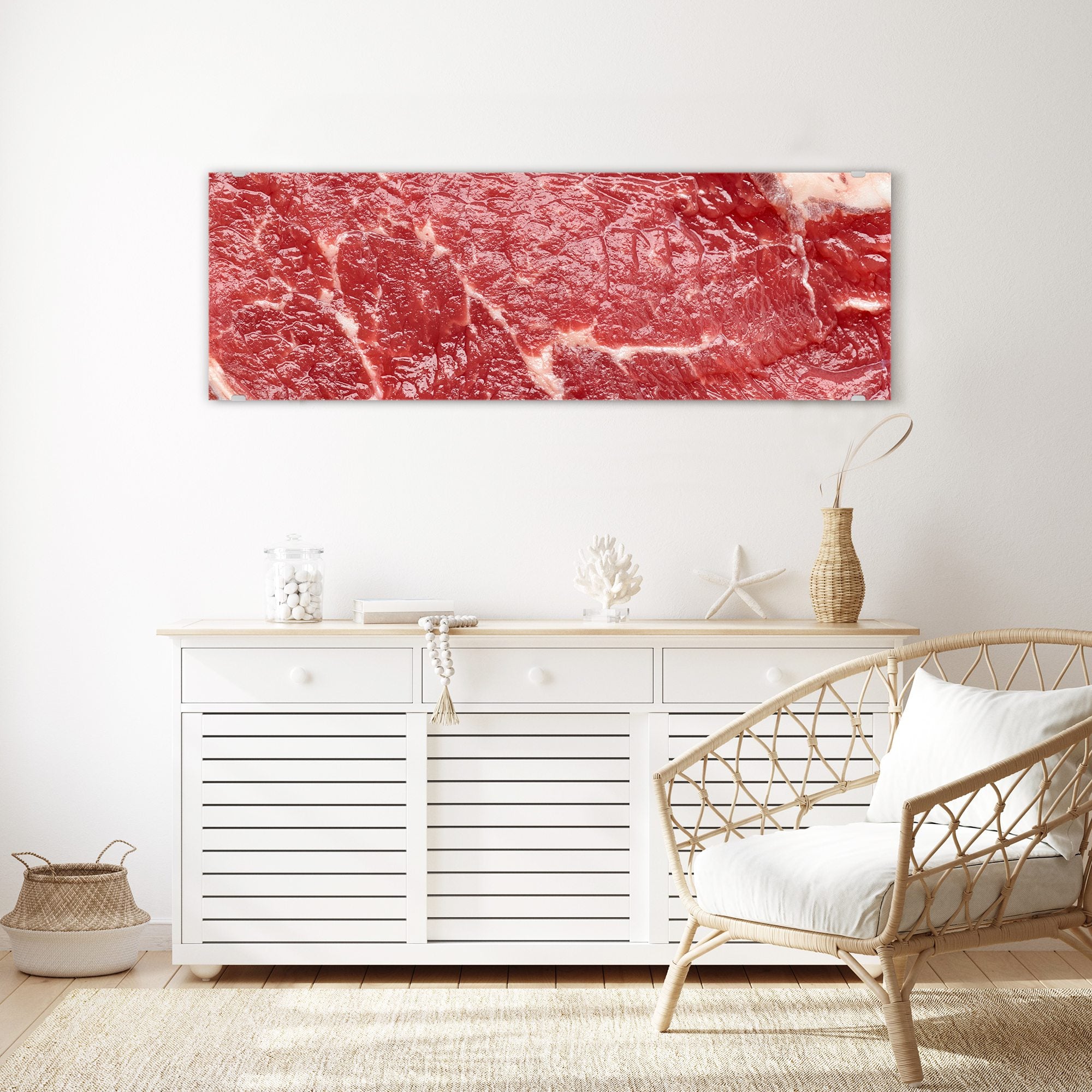 Wandbild - Frisches Rohes Fleisch