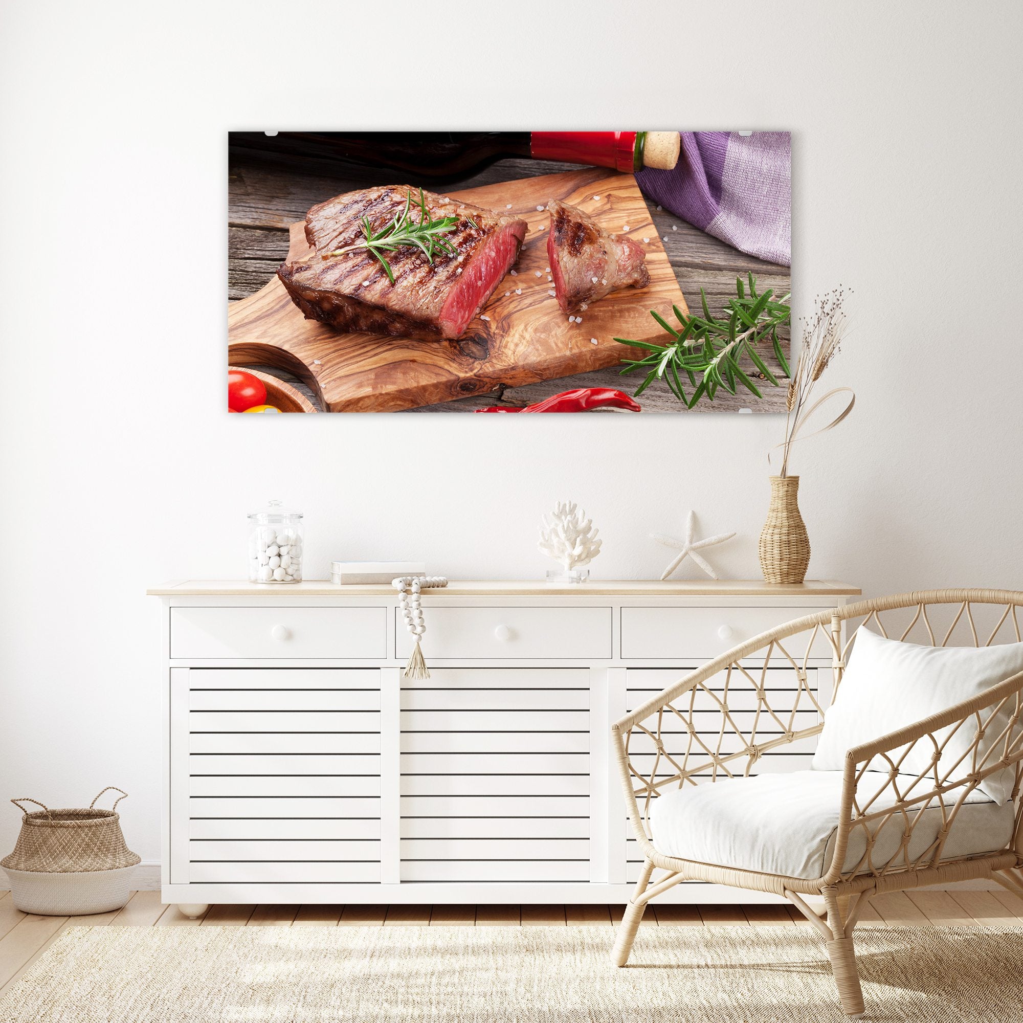 Wandbild - Gegrilltes Rindersteak