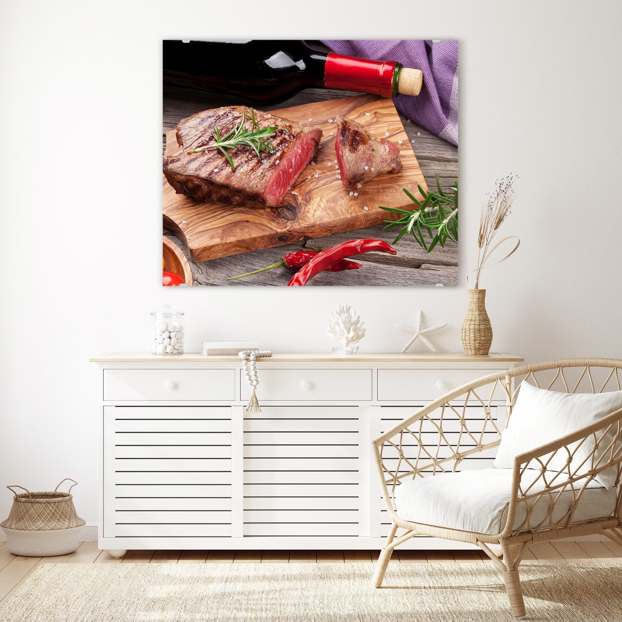 Wandbild - Gegrilltes Rindersteak