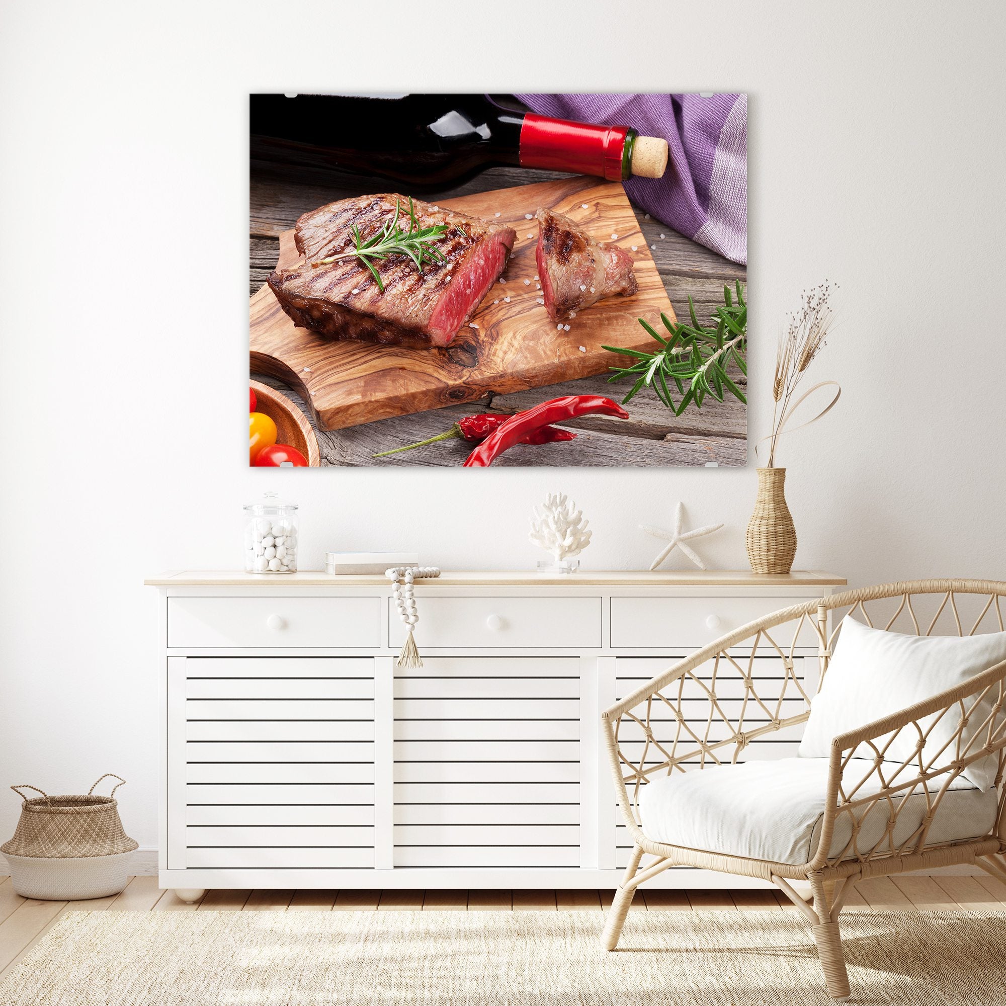 Wandbild - Gegrilltes Rindersteak