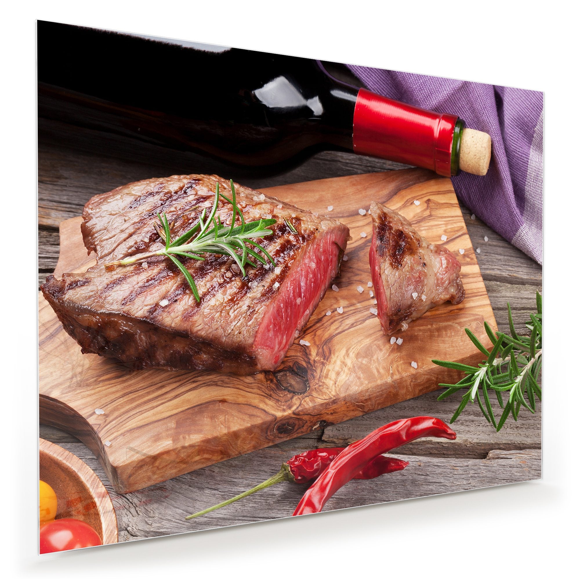 Wandbild - Gegrilltes Rindersteak