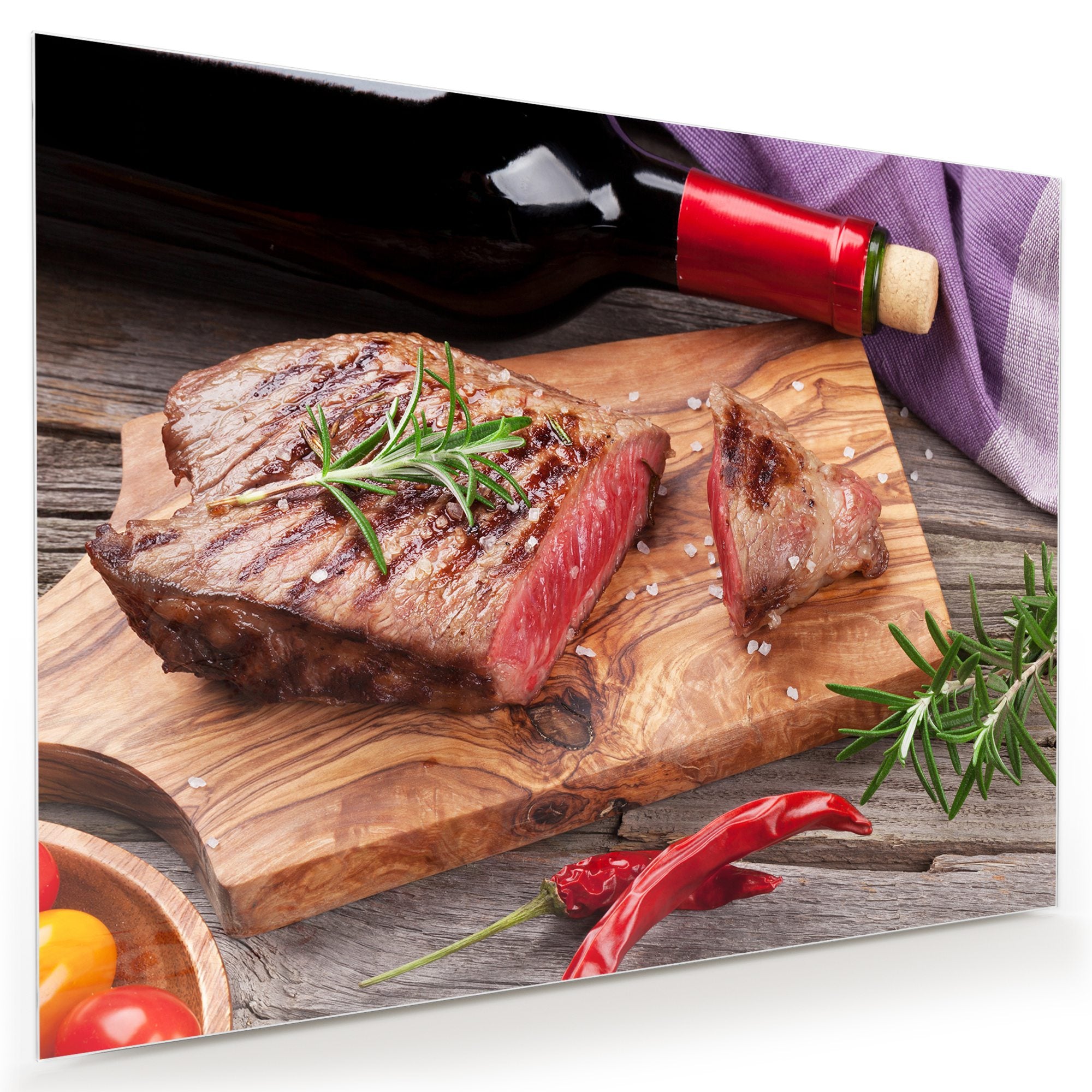 Wandbild - Gegrilltes Rindersteak