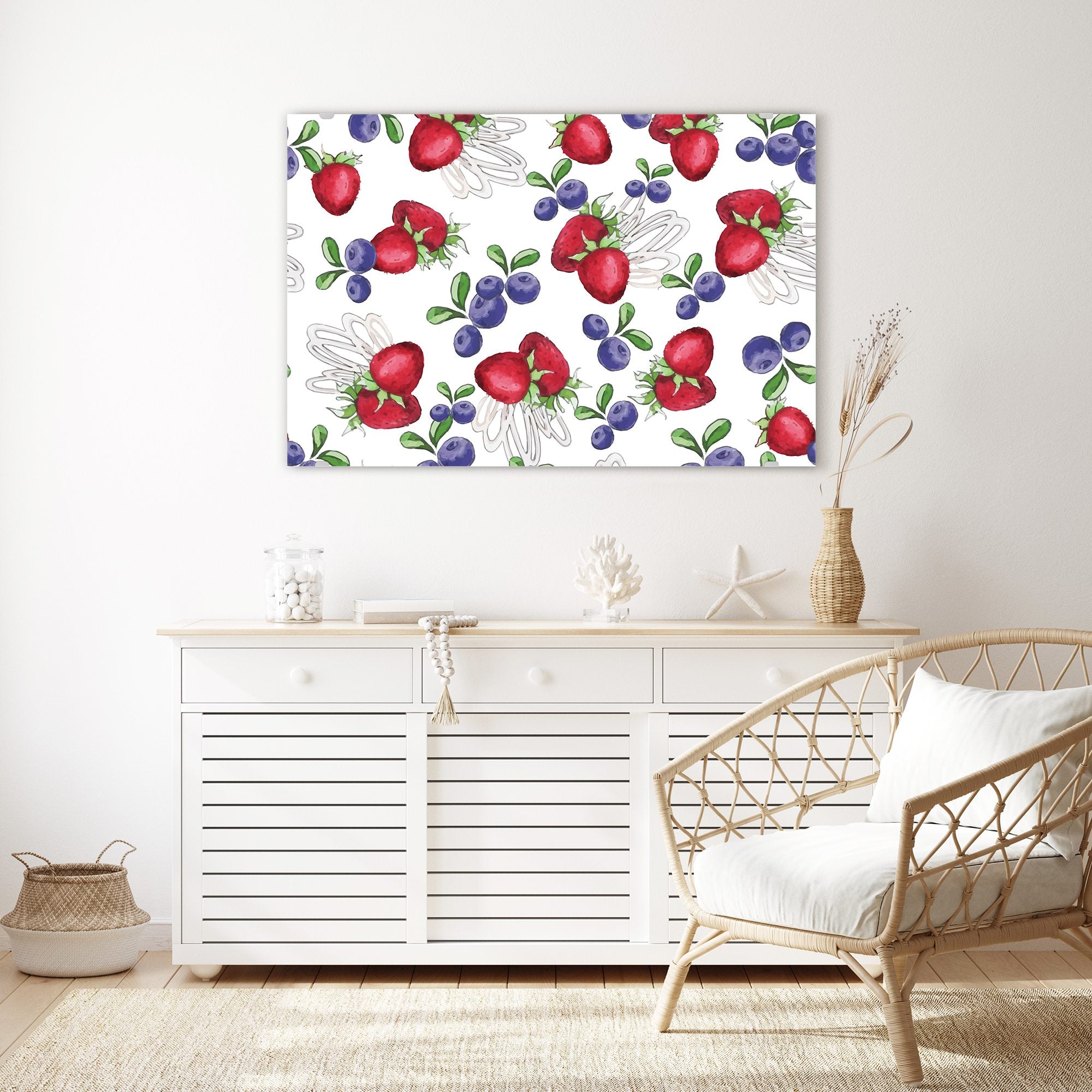 Wandbild - Aquarell aus Beeren