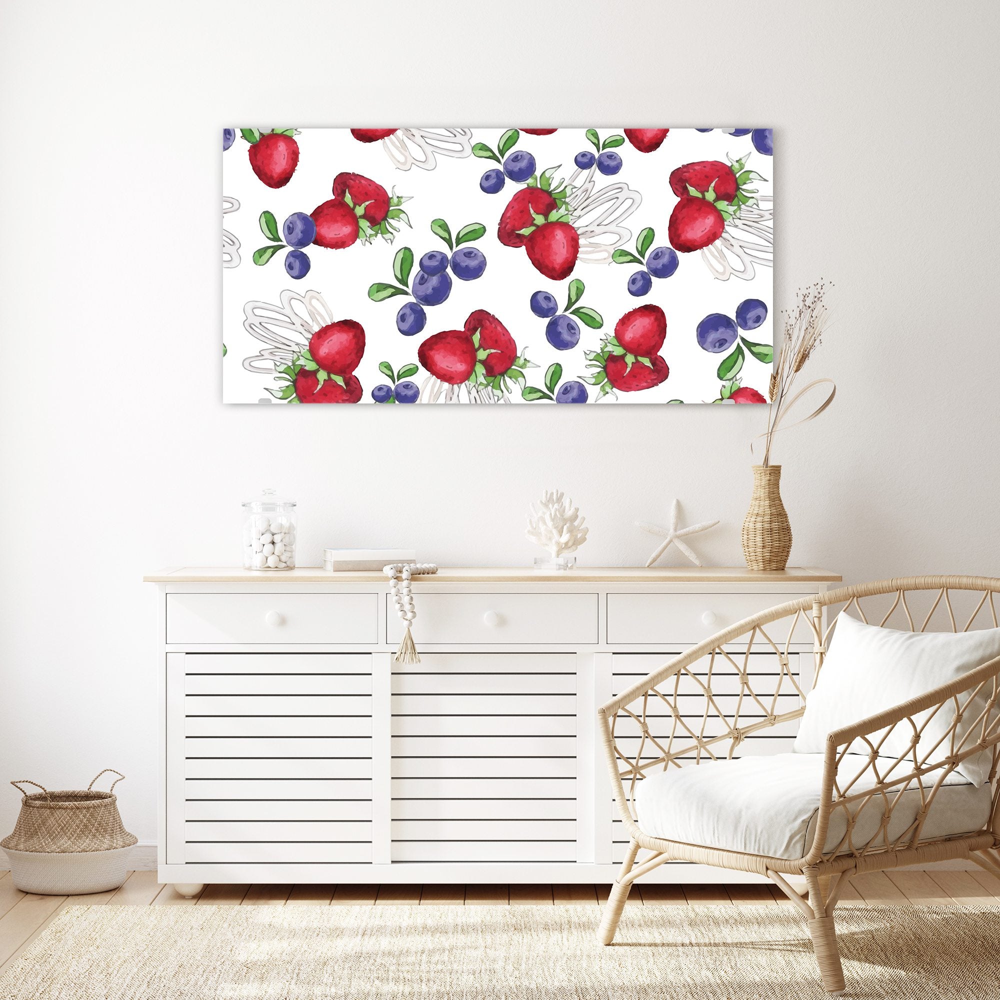 Wandbild - Aquarell aus Beeren