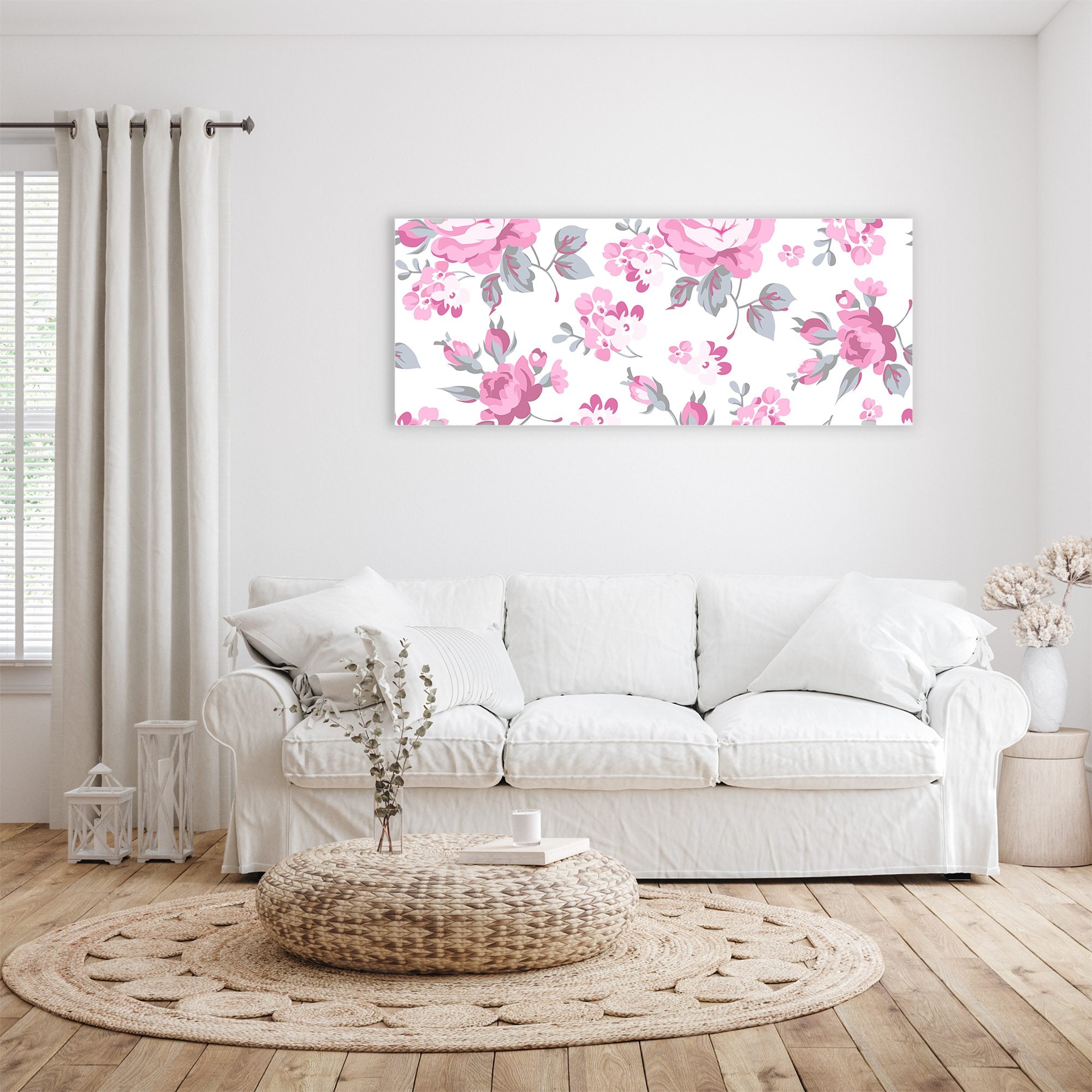 Wandbild - Blumenmuster