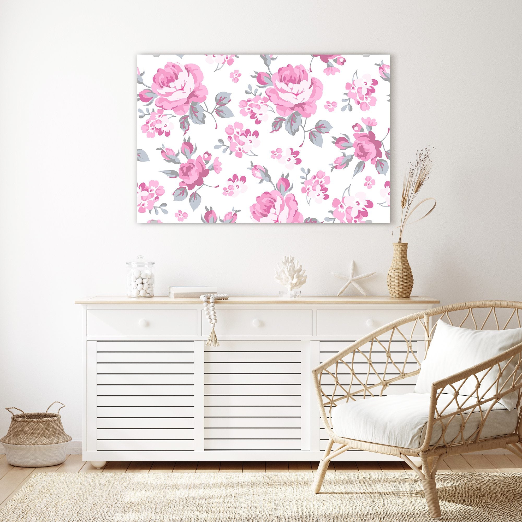 Wandbild - Blumenmuster