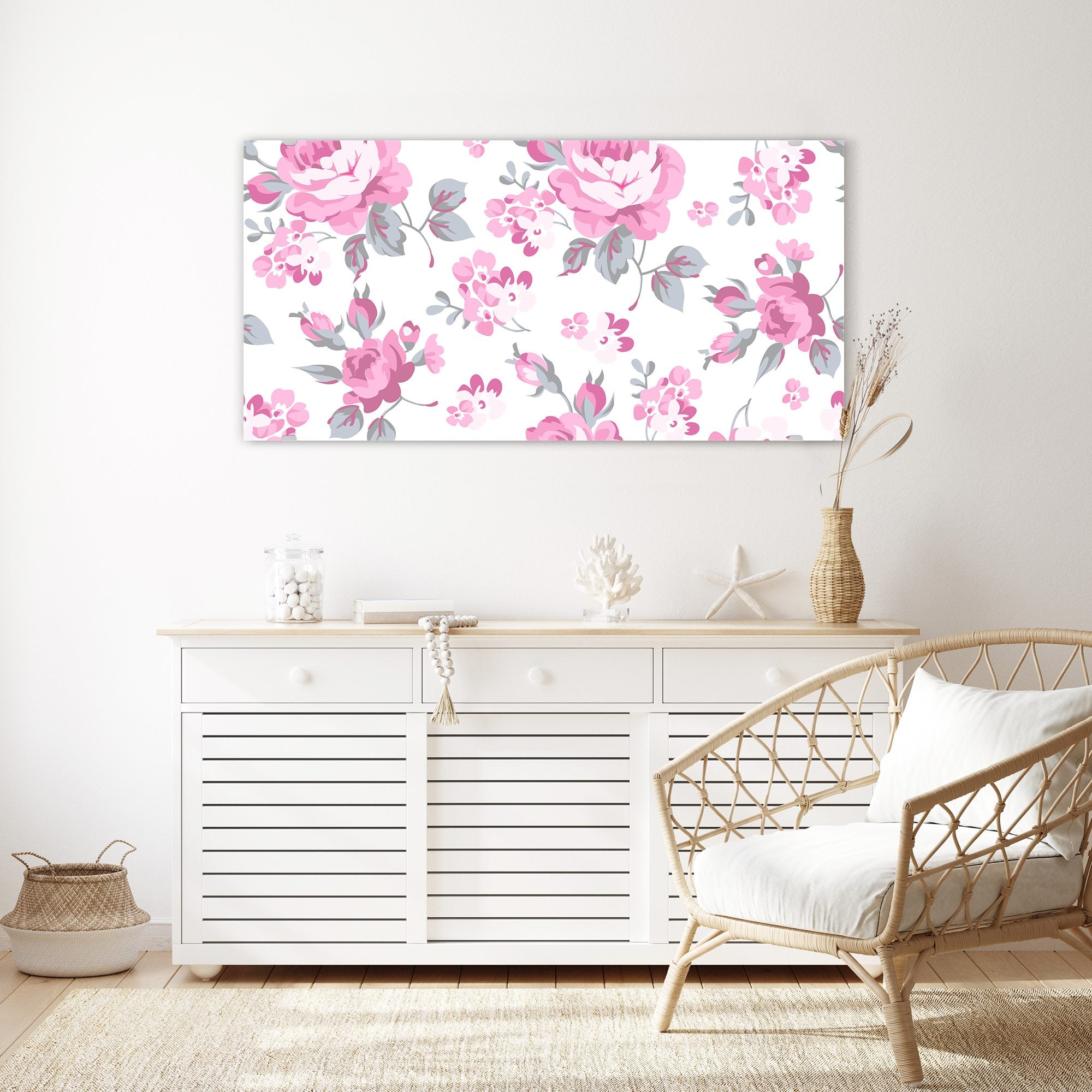 Wandbild - Blumenmuster