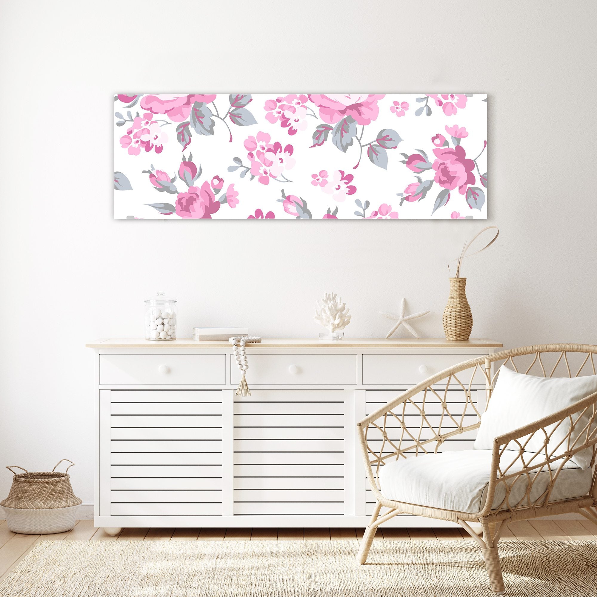 Wandbild - Blumenmuster