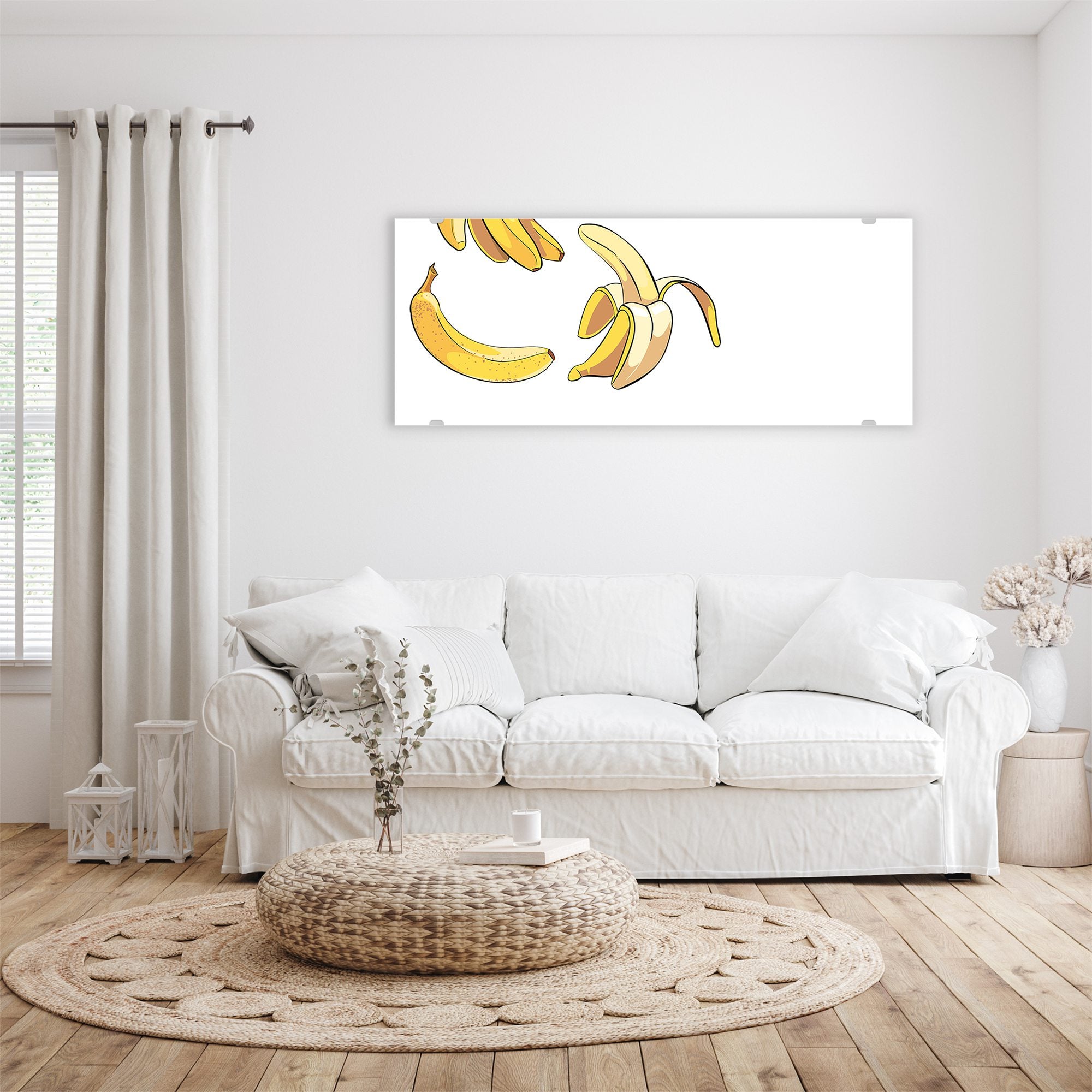 Wandbild - Bananen im Cartoon Stiel