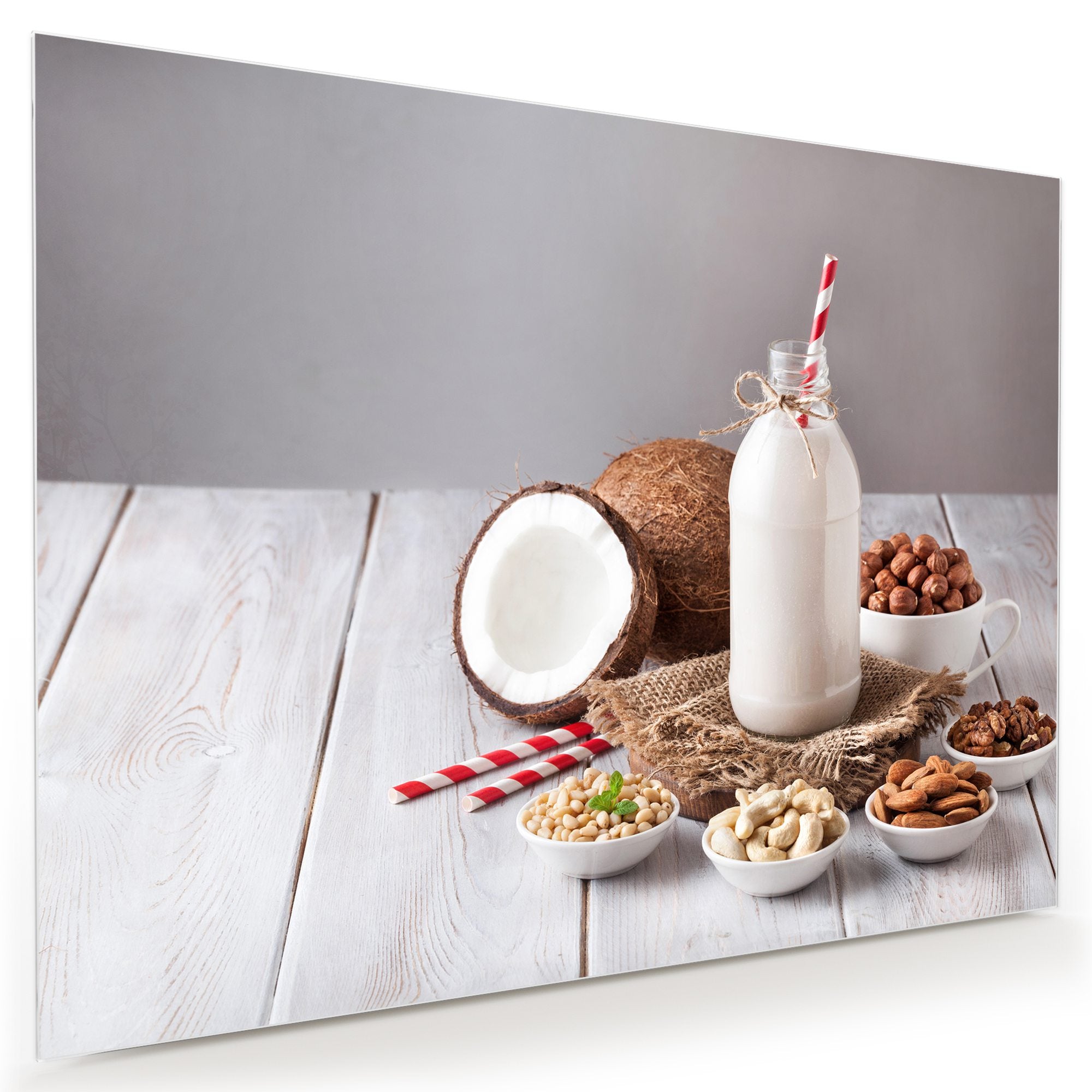 Wandbild - Milch und Kokosnuss