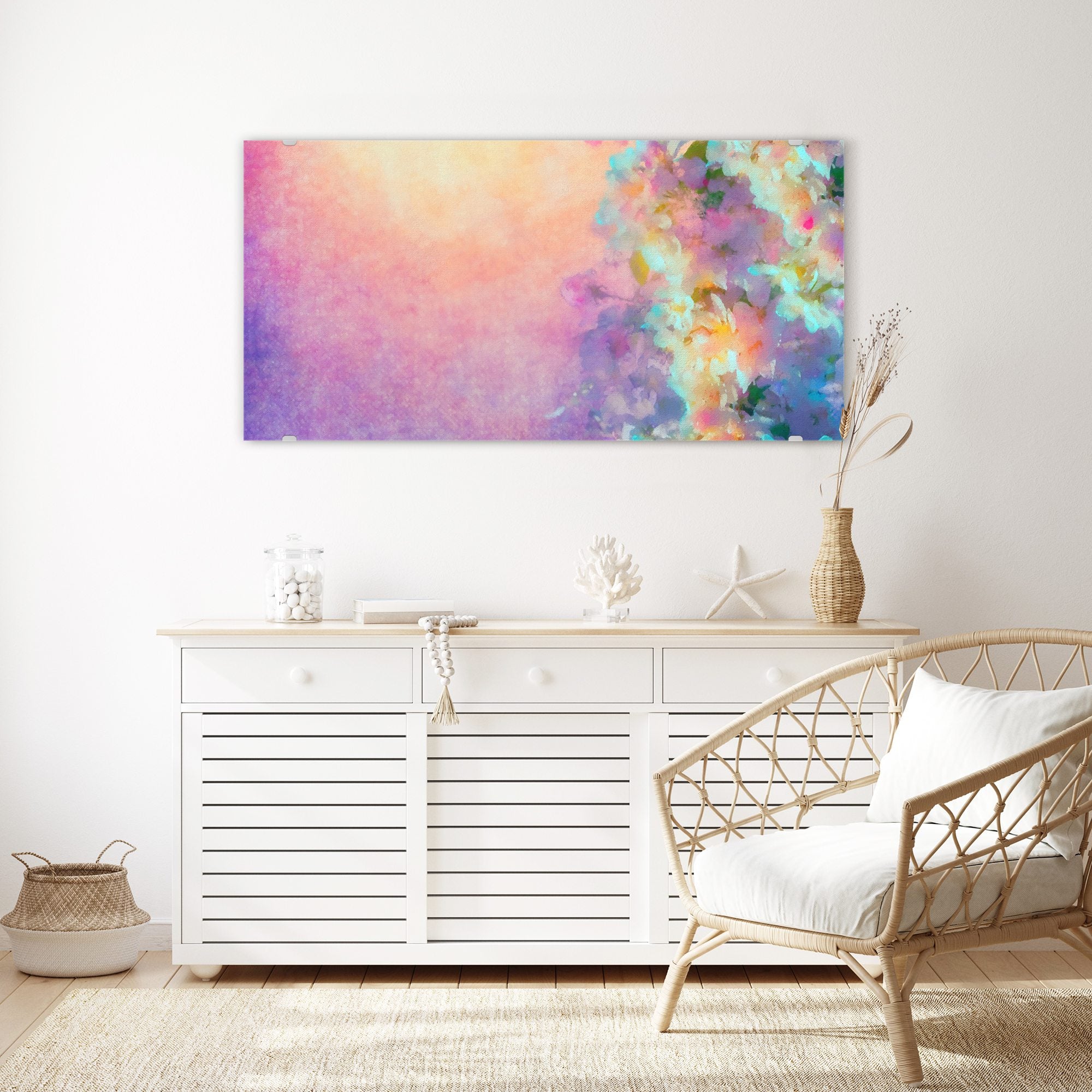 Wandbild - Aquarell Kirschblüten