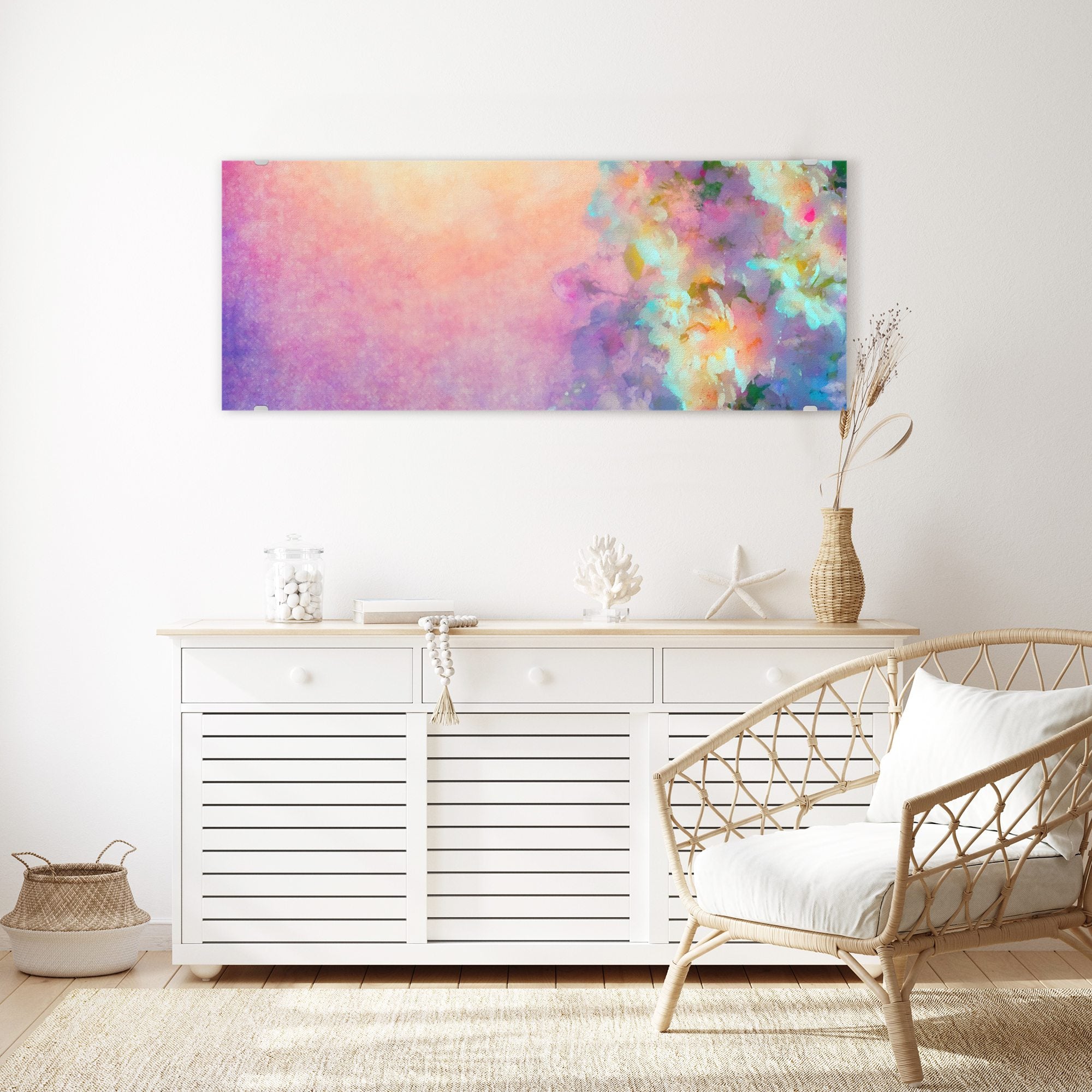 Wandbild - Aquarell Kirschblüten