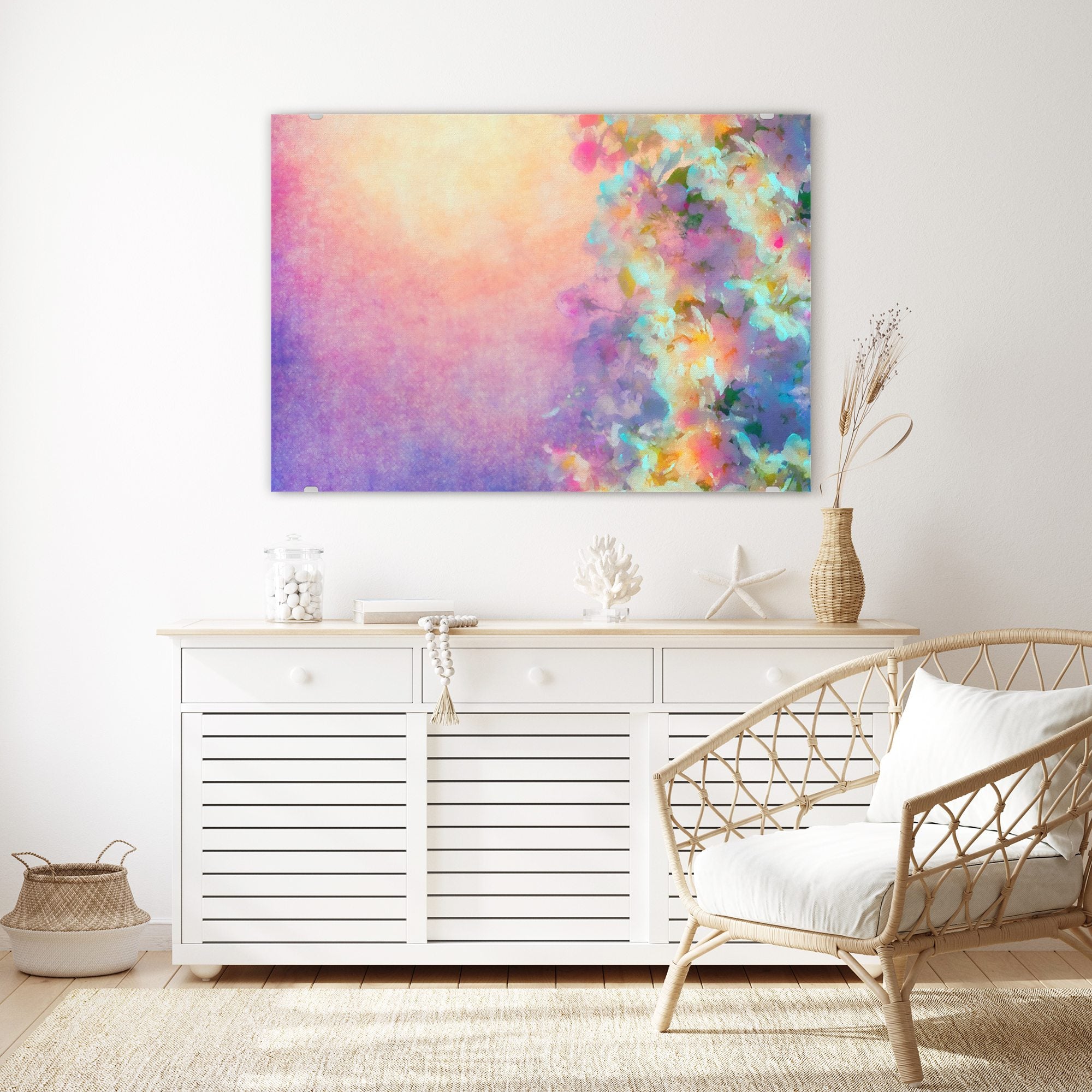 Wandbild - Aquarell Kirschblüten