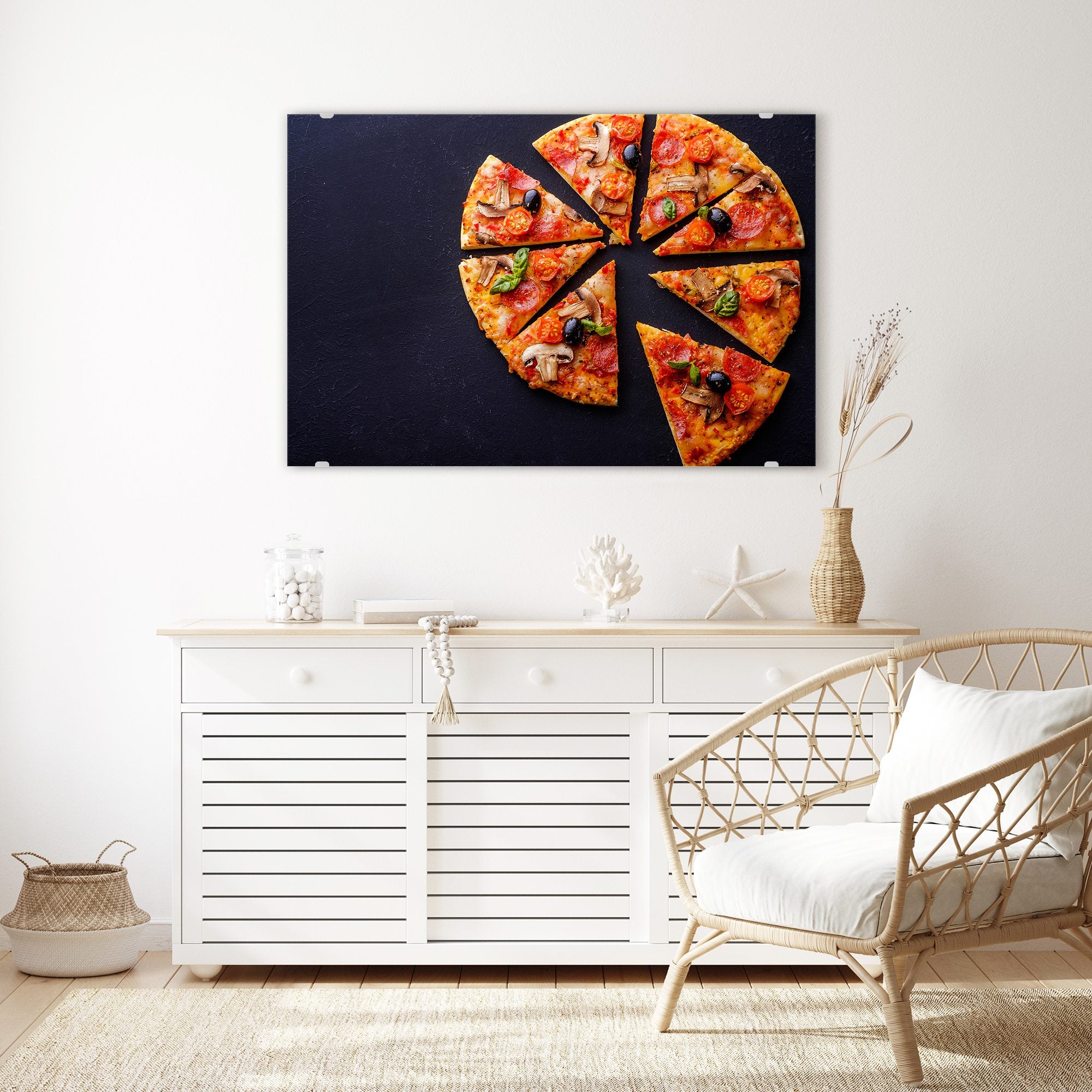 Wandbild - Pizzadreiecke