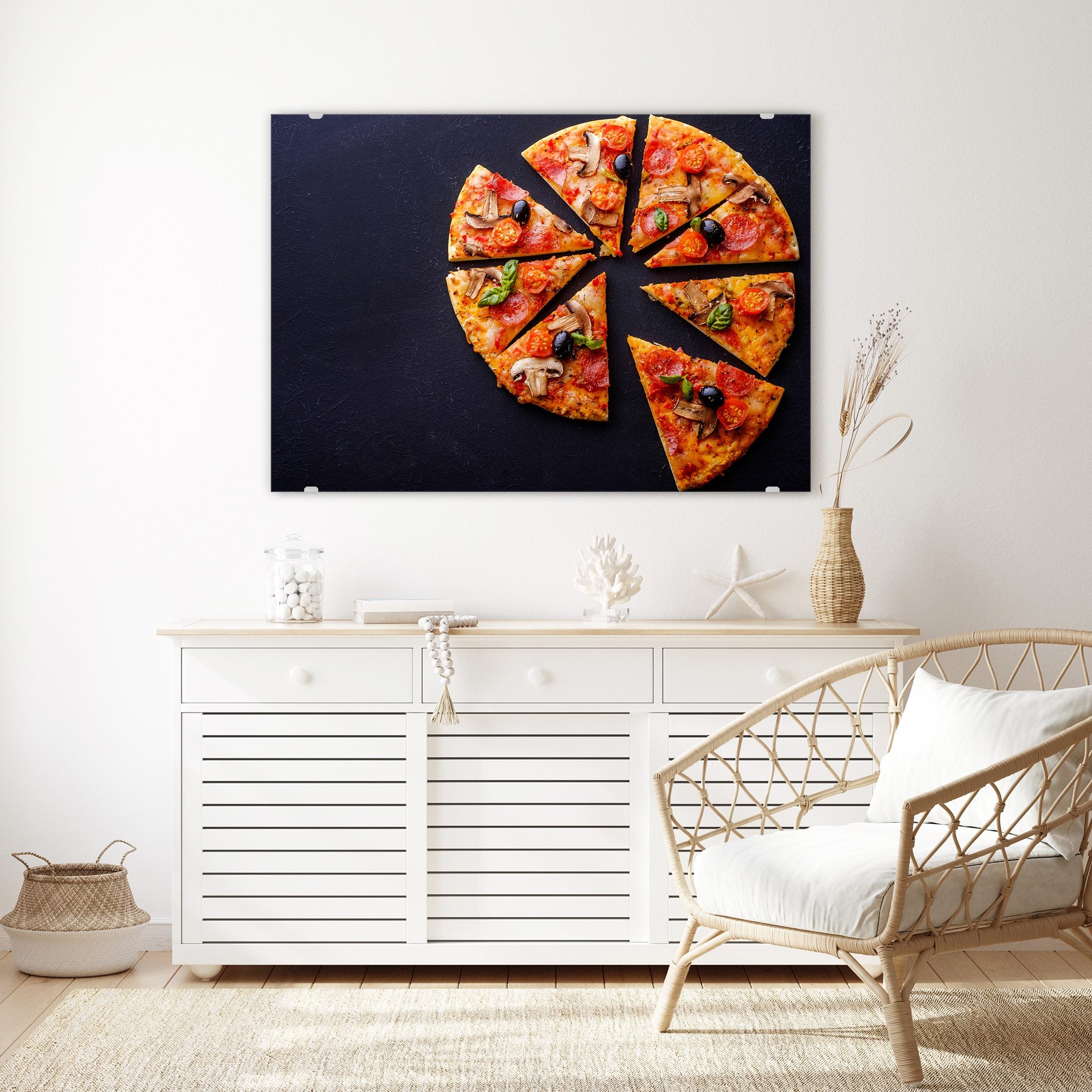 Wandbild - Pizzadreiecke