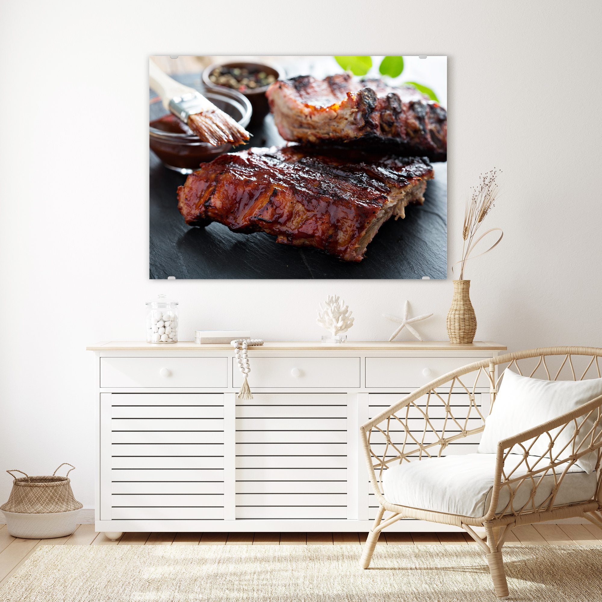 Wandbild - Gegrillte Baby Rippen