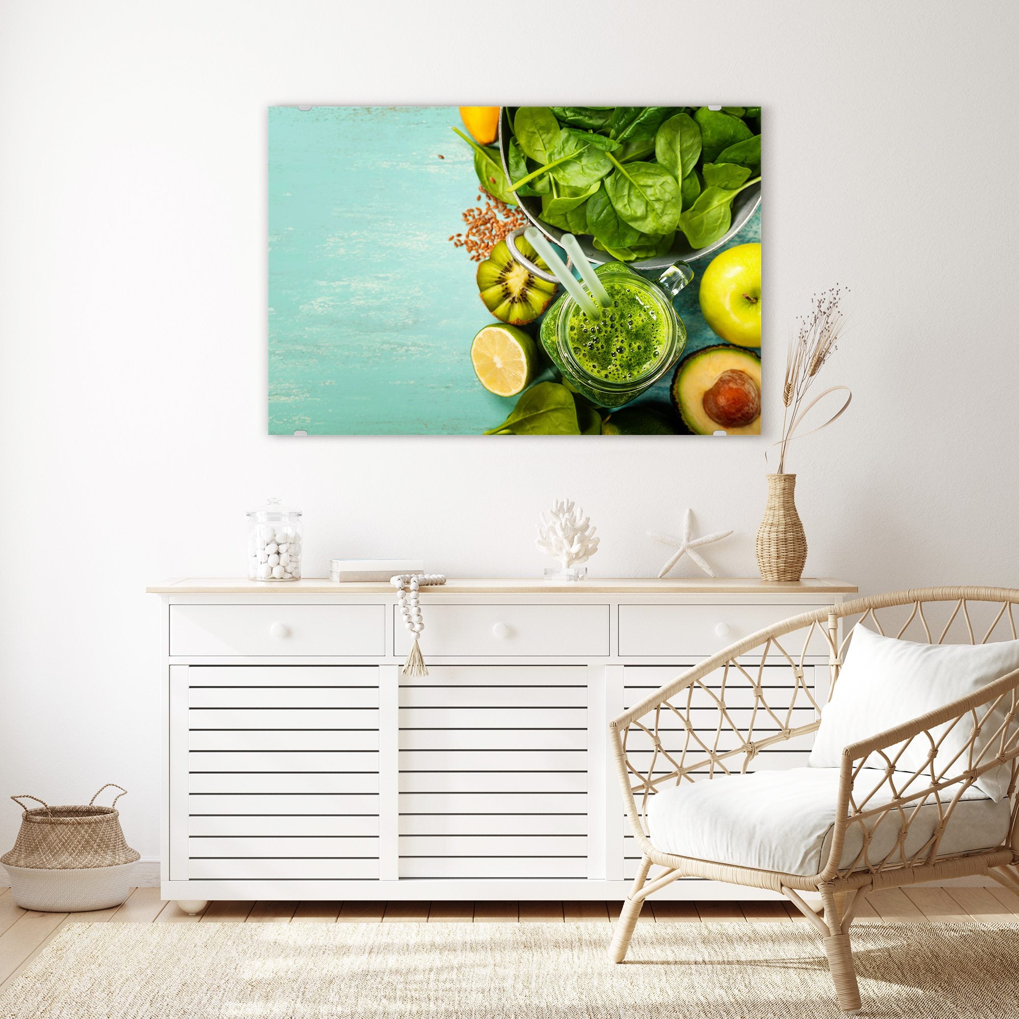 Wandbild - Salat und Avocado