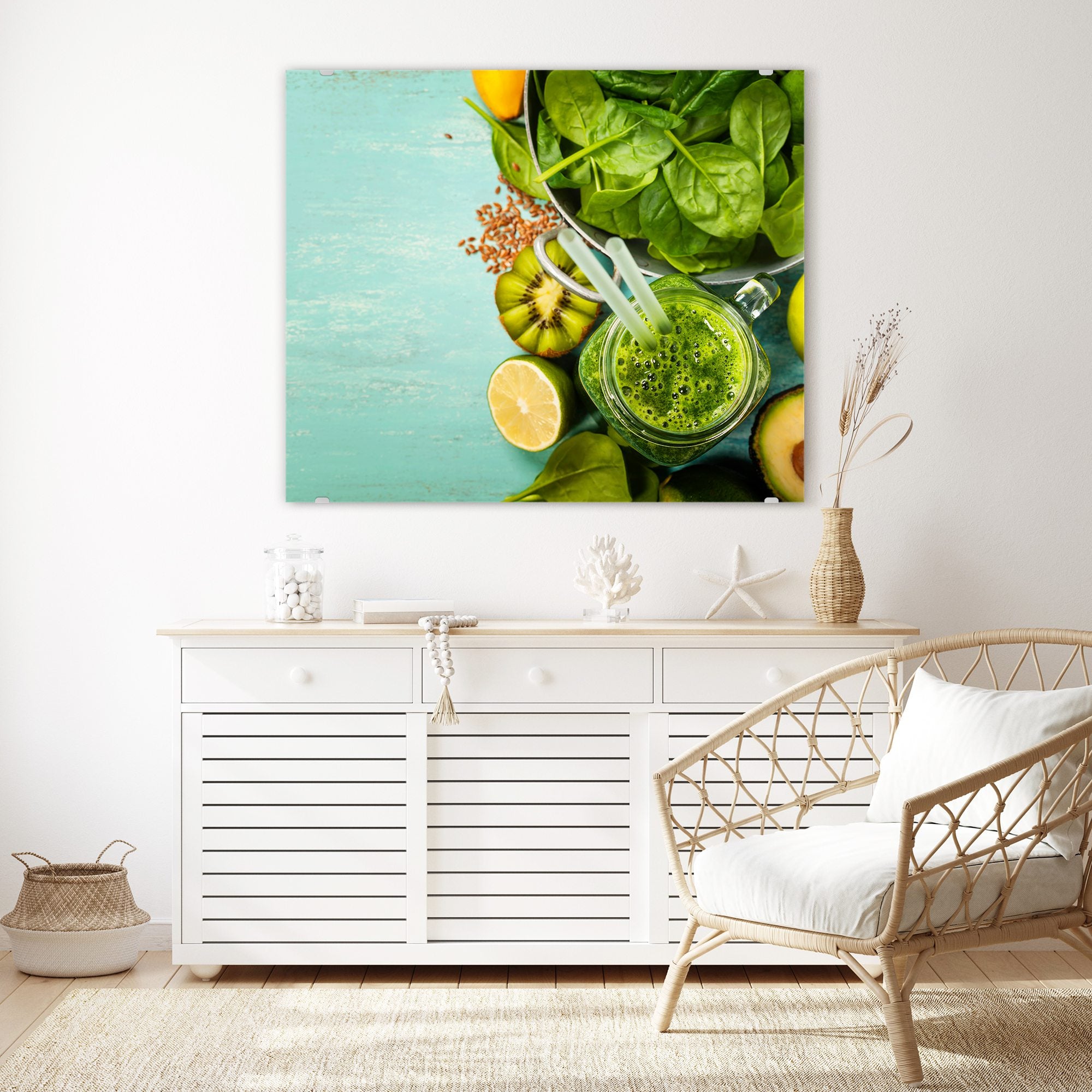 Wandbild - Salat und Avocado