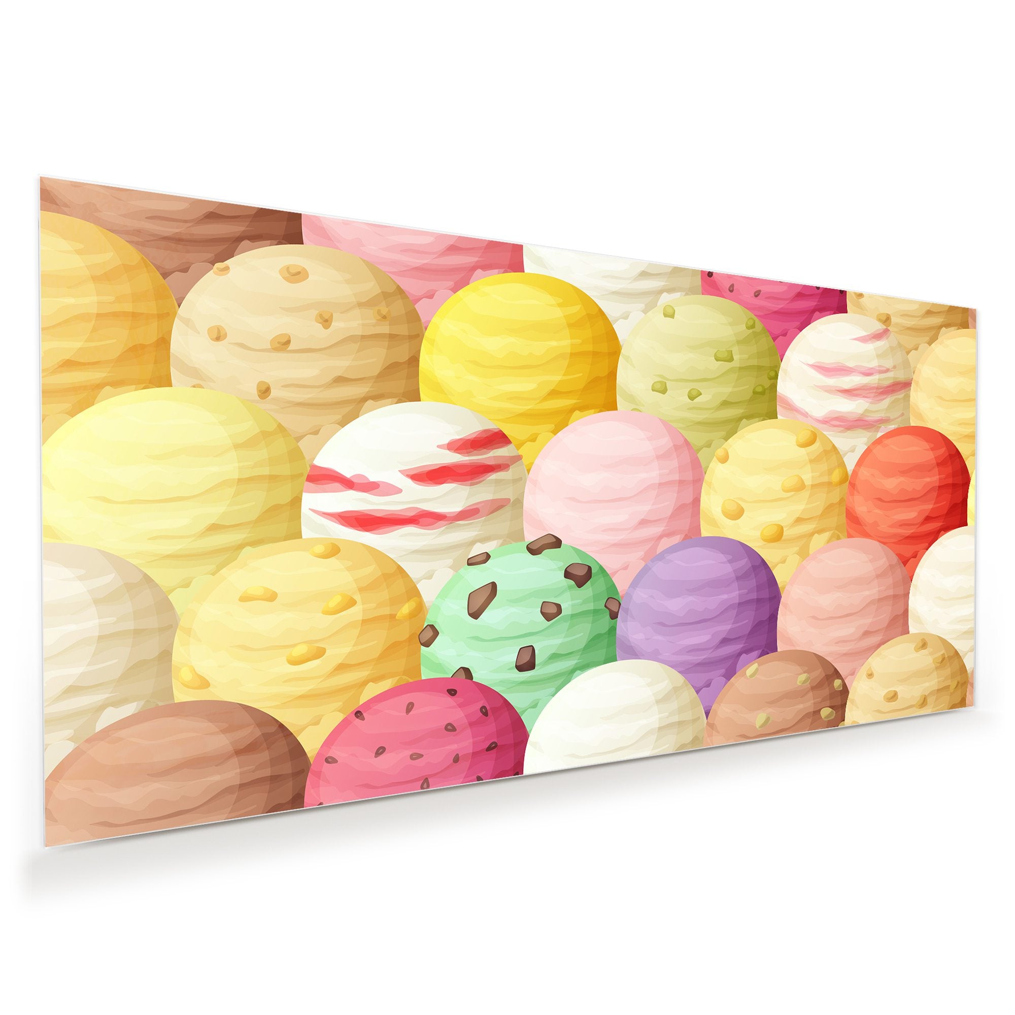 Wandbild - Eiskugeln