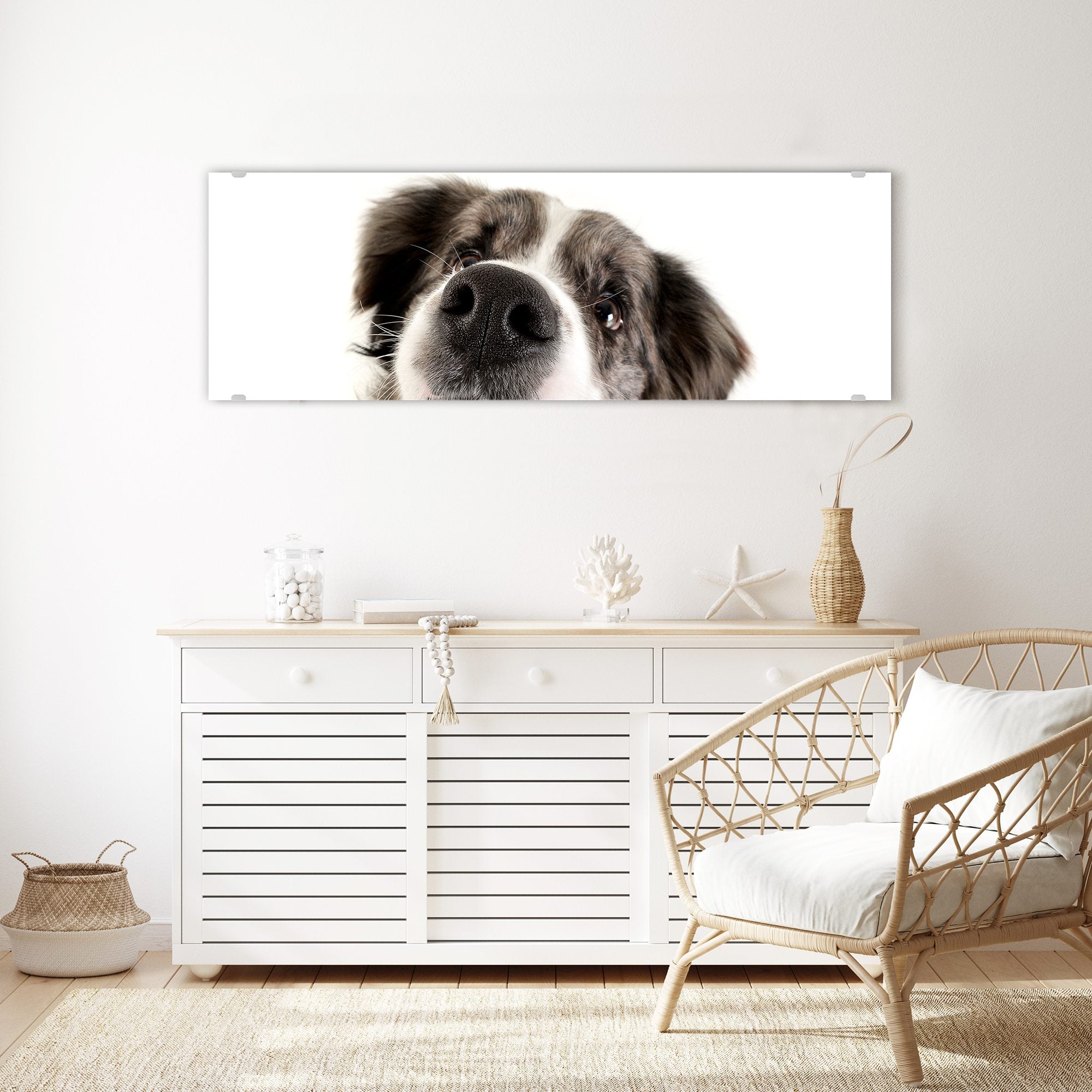 Wandbild - Hundekopf