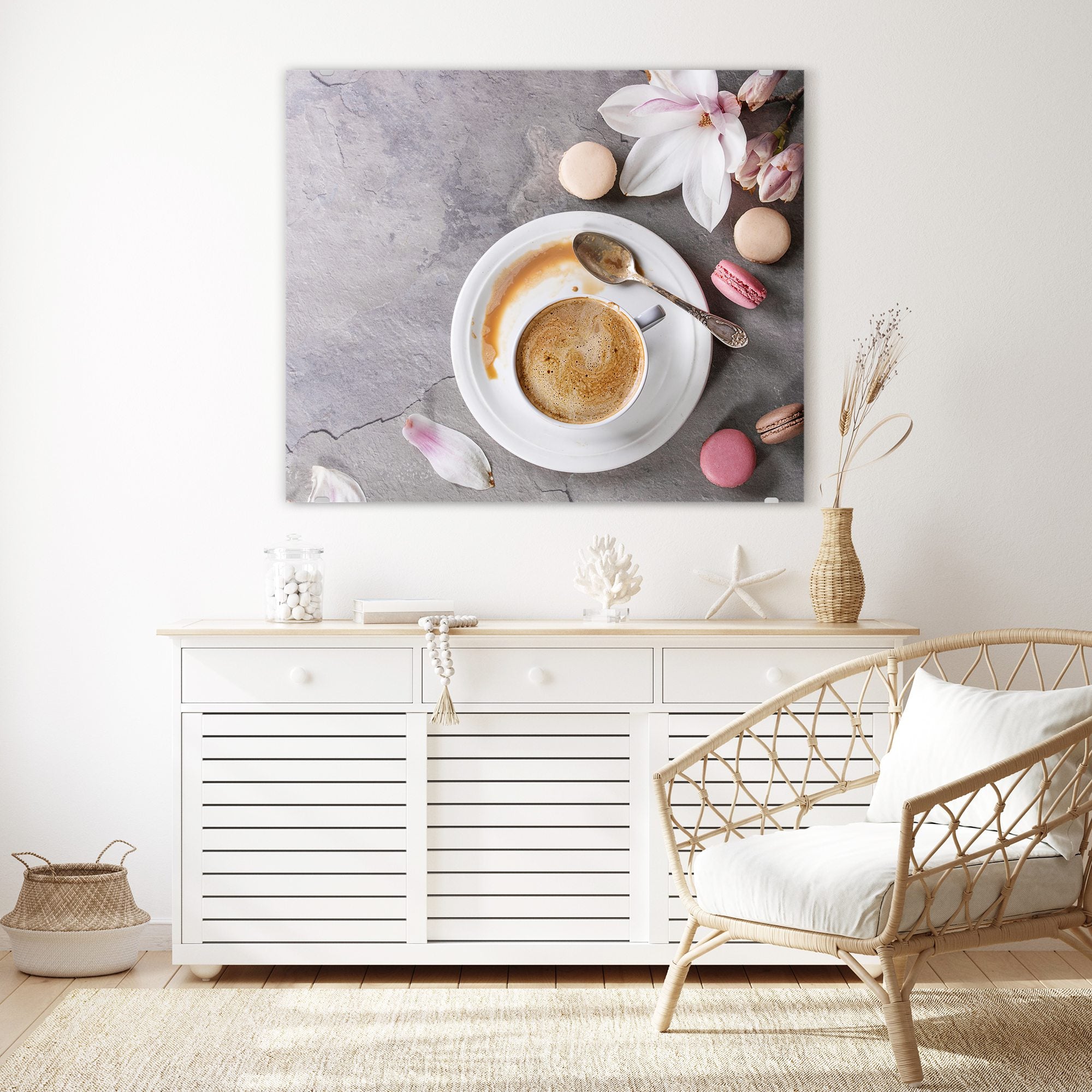 Wandbild - Kekse und Kaffee