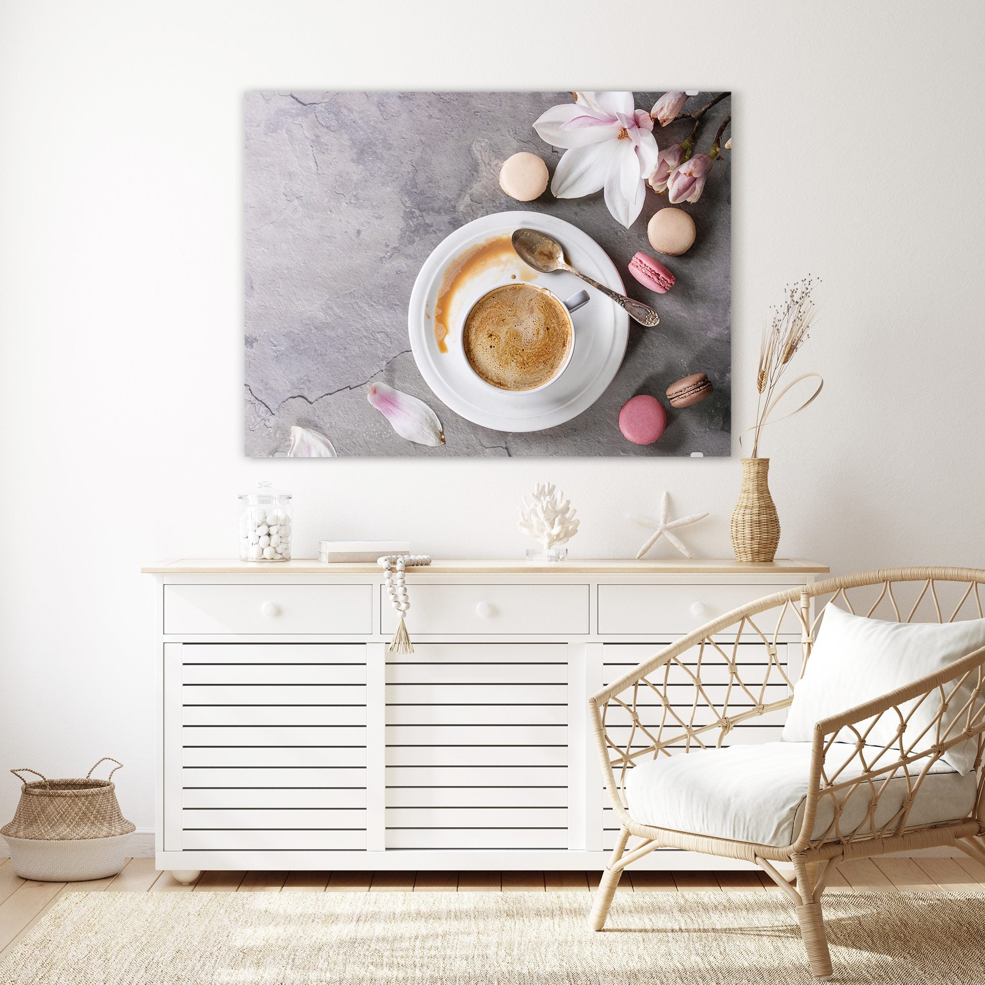 Wandbild - Kekse und Kaffee