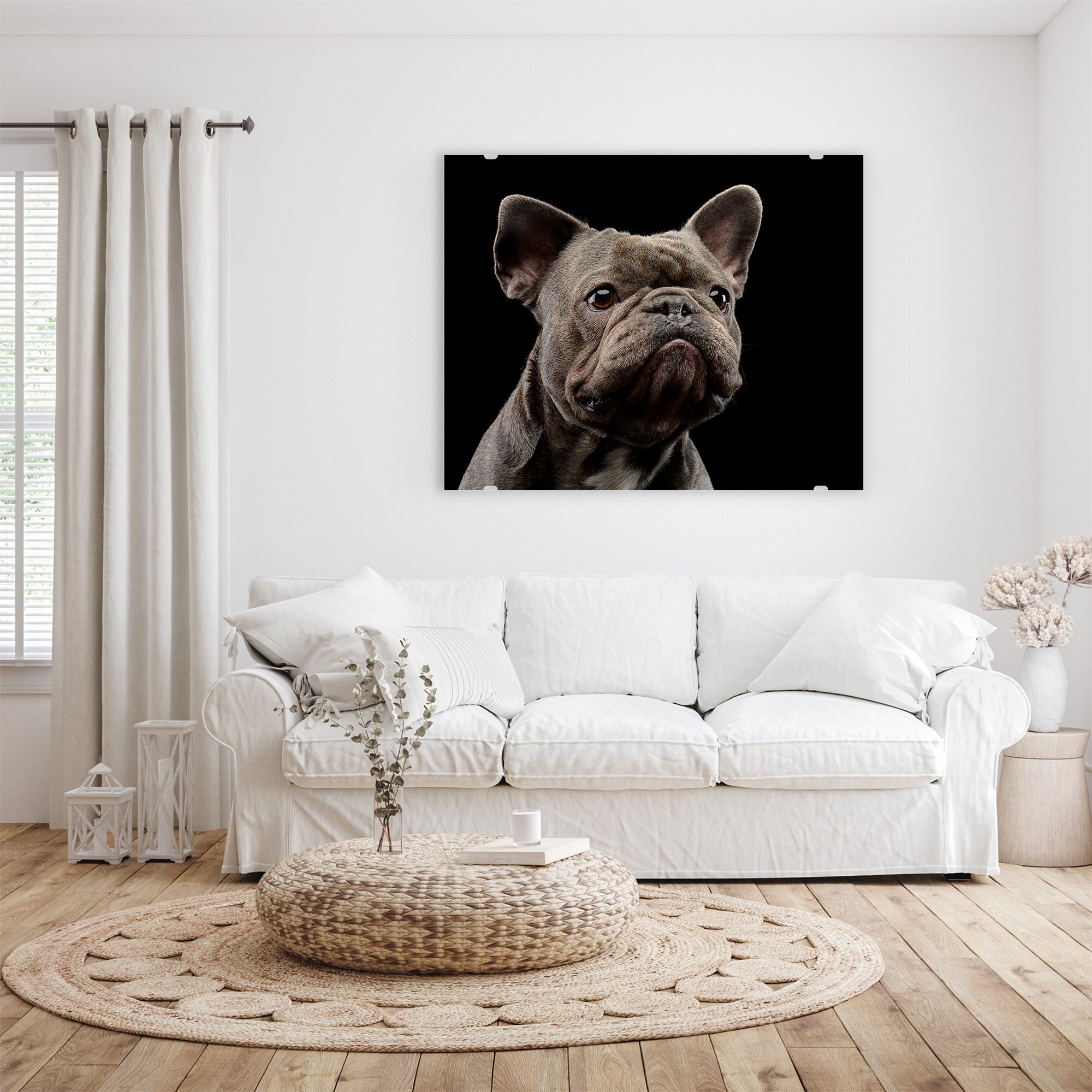 Wandbild - Portrait Bulldogge